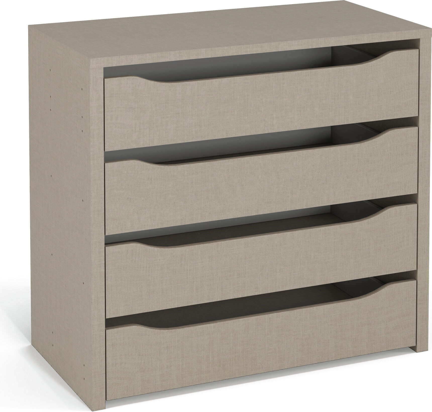 rauch Schubladeneinsatz "Zubehör für Rauch-Schränke Garderobe Kleiderschrank Schrank" mit 4 Schubladen, Breite 88 cm, Tiefe 45 cm, MADE IN GERMANY
