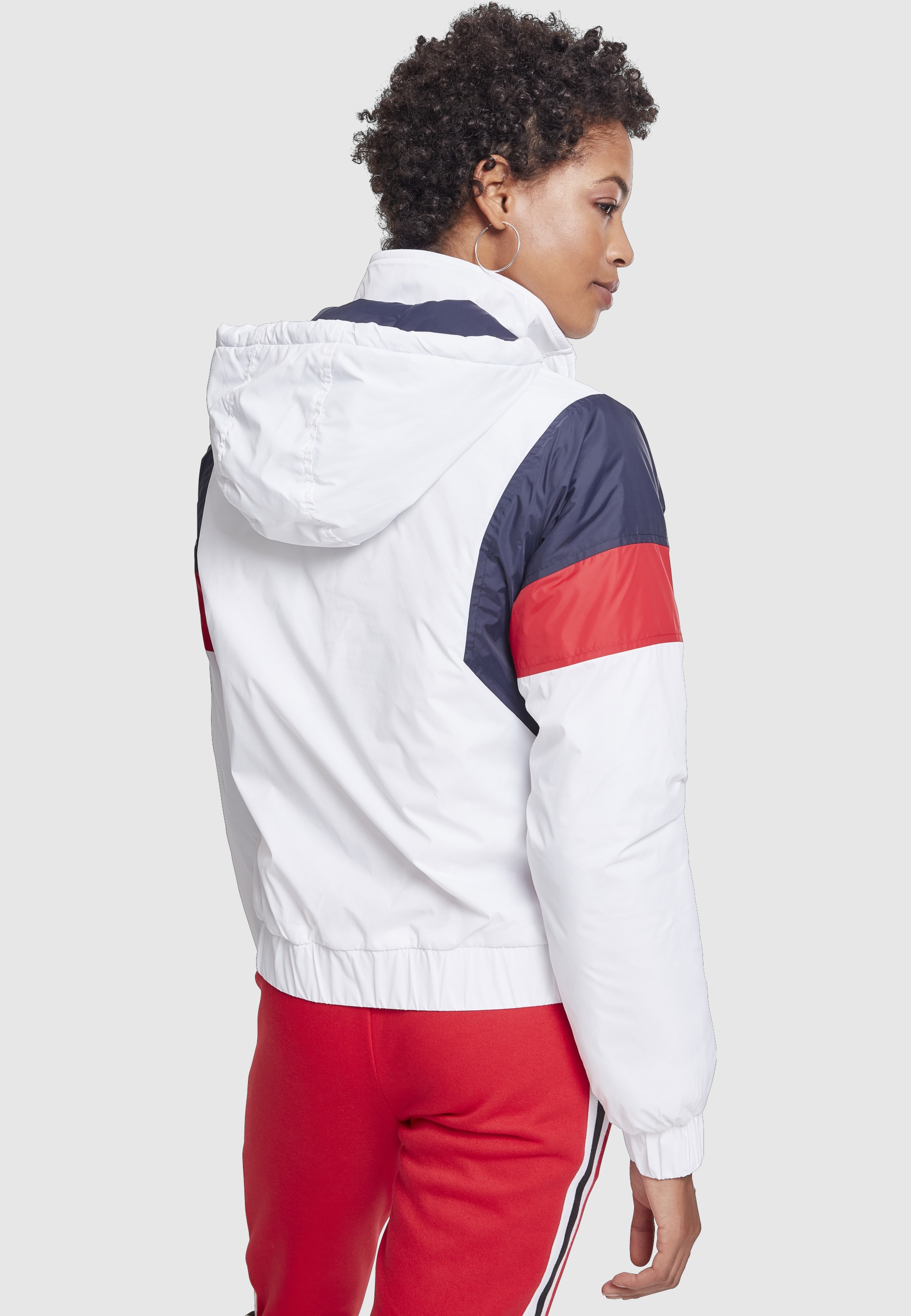 URBAN CLASSICS Langmantel »Urban Classics Damen Ladies 3-Tone Padded Pull Over Jacket«