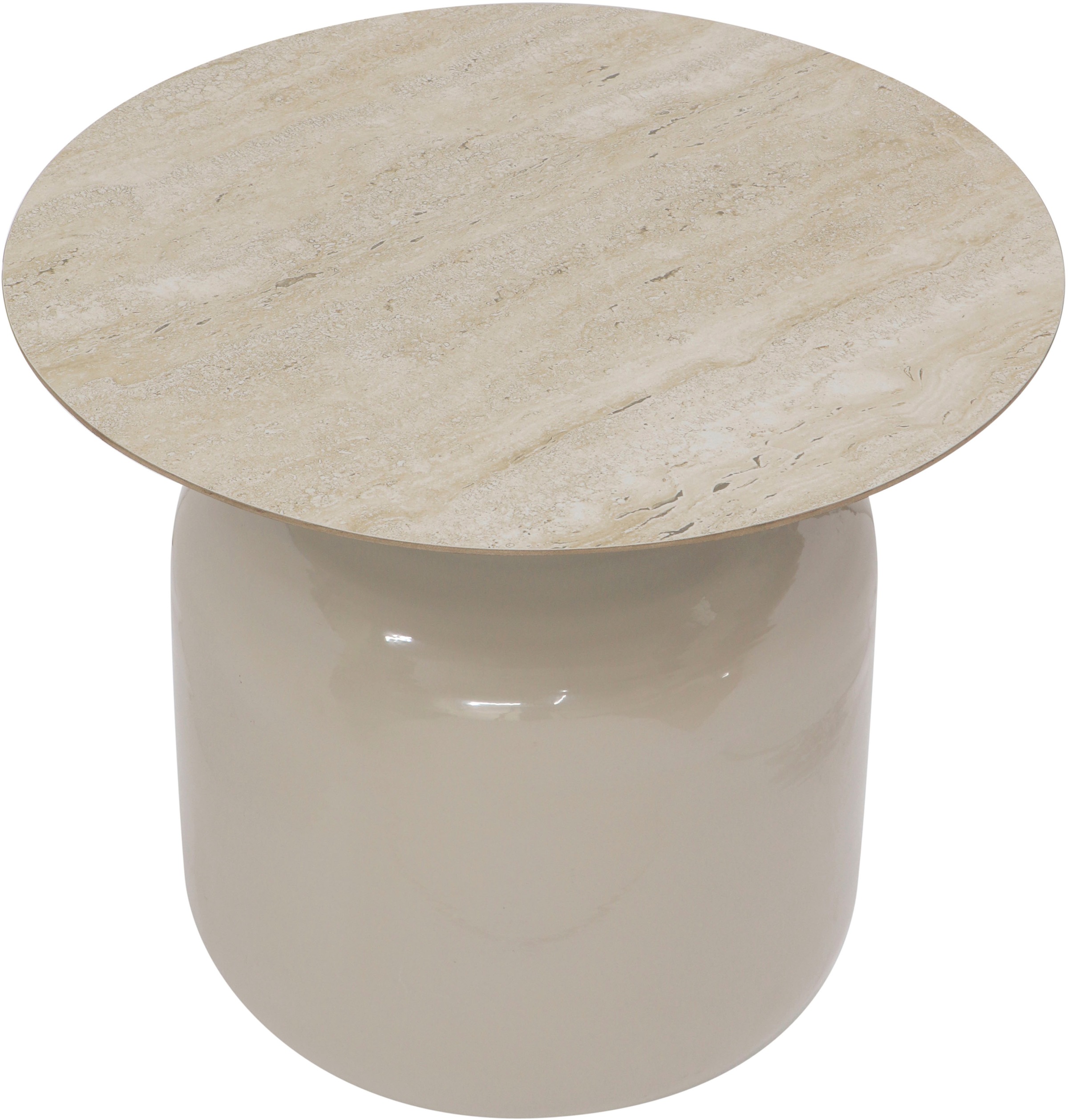 Mirrors and More Altan Side Table Cream White 50x46cm 2