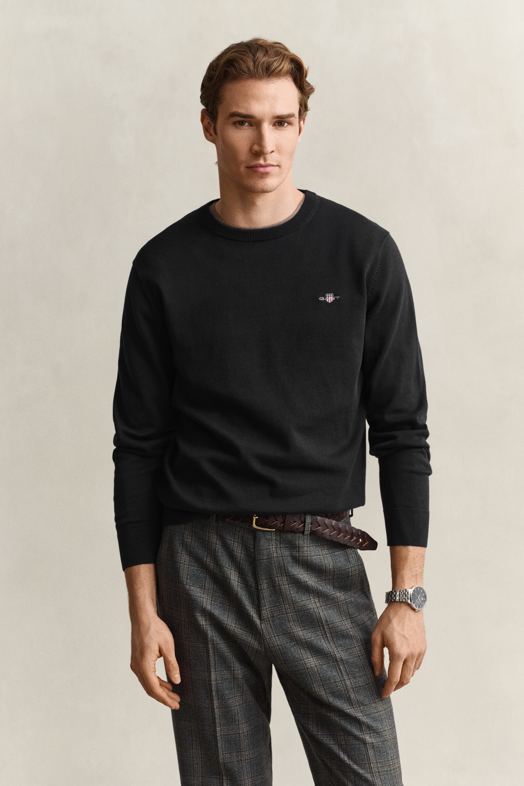 Gant "CLASSIC COTTON" Regular fit mit Rundhalsausschnitt