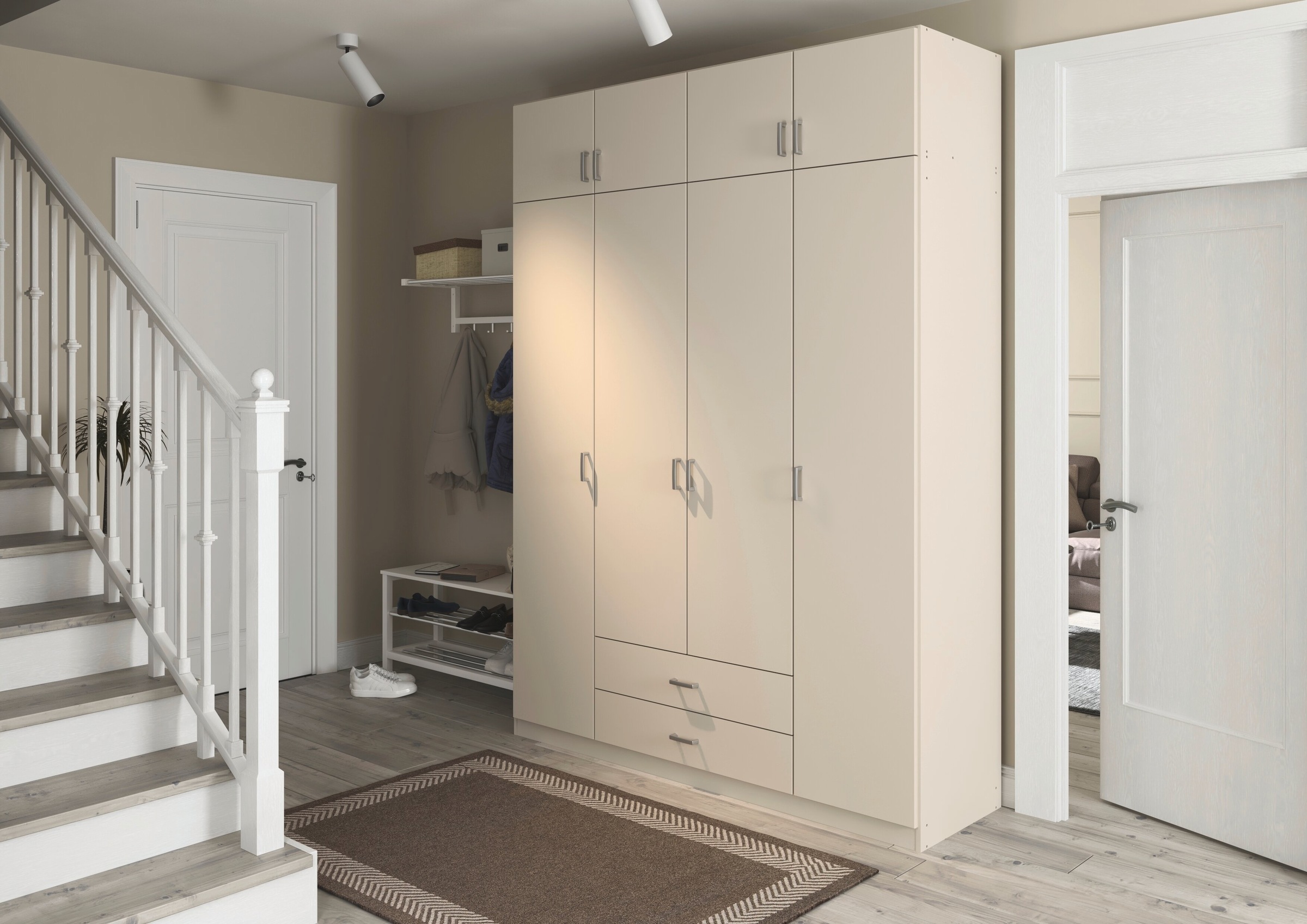 Thumbnail - rauch Kleiderschrank "Schrank Garderobe Wäscheschrank GAMMA in 4 Breiten 91-226 cm" 3 verschiedene Ausstattungen BASIC/C...