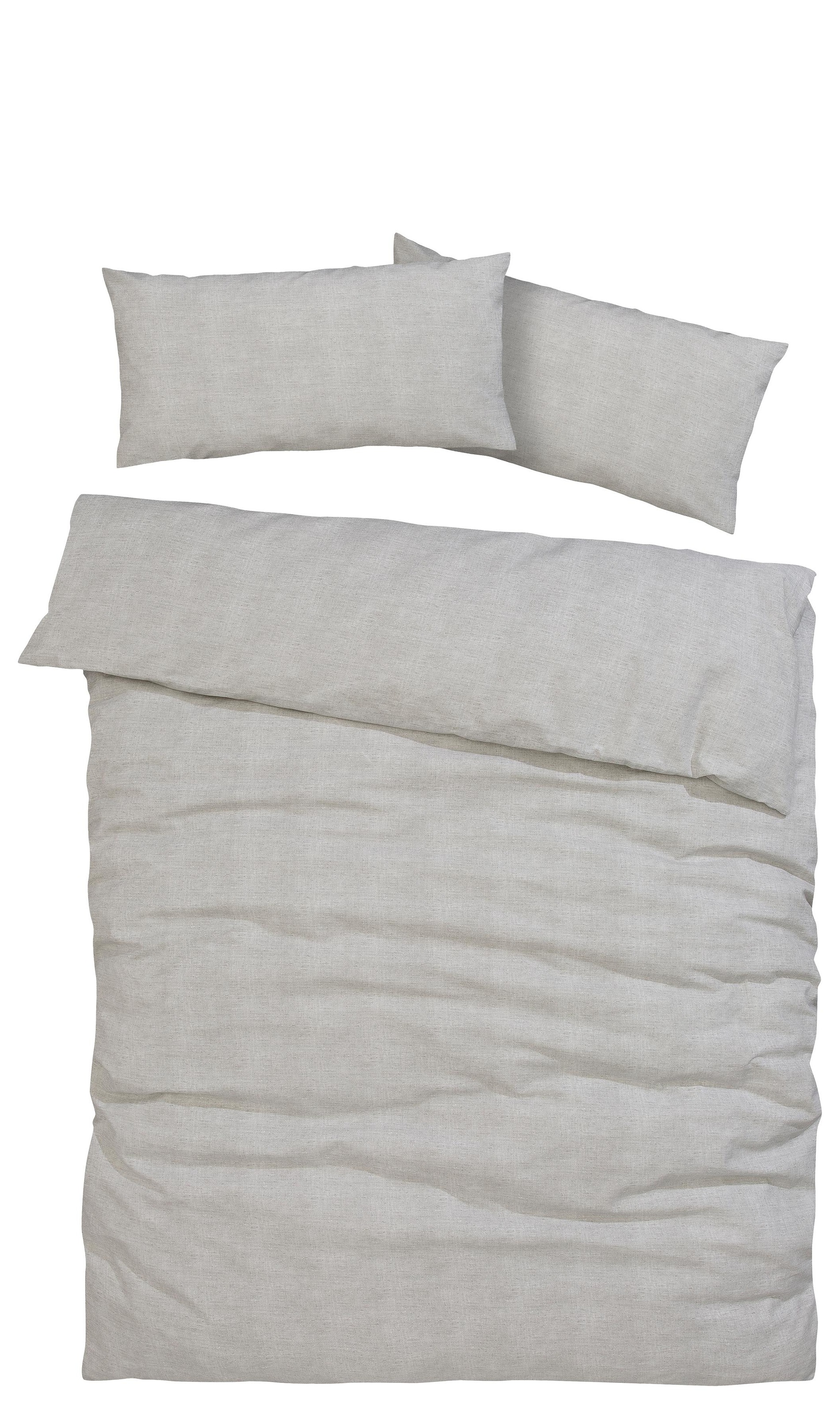 OTTO home Bettwäsche "Melli" 2 Bettwäsche aus Baumwolle, Leinen-Look in Melange-Optik
