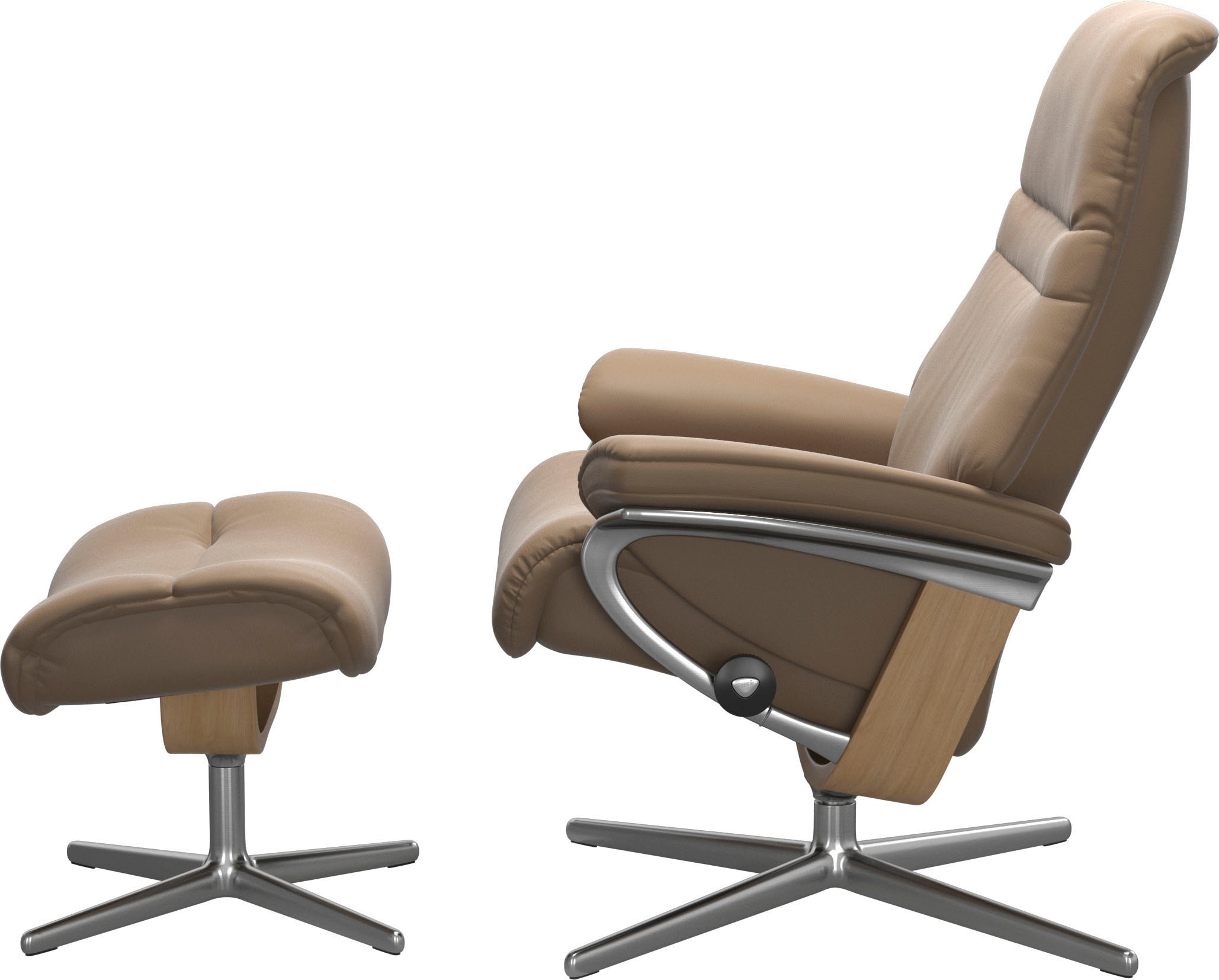 Stressless® Fußhocker »Sunrise«, mit Cross Base, Größe S, M & L, Holzakzent Eiche