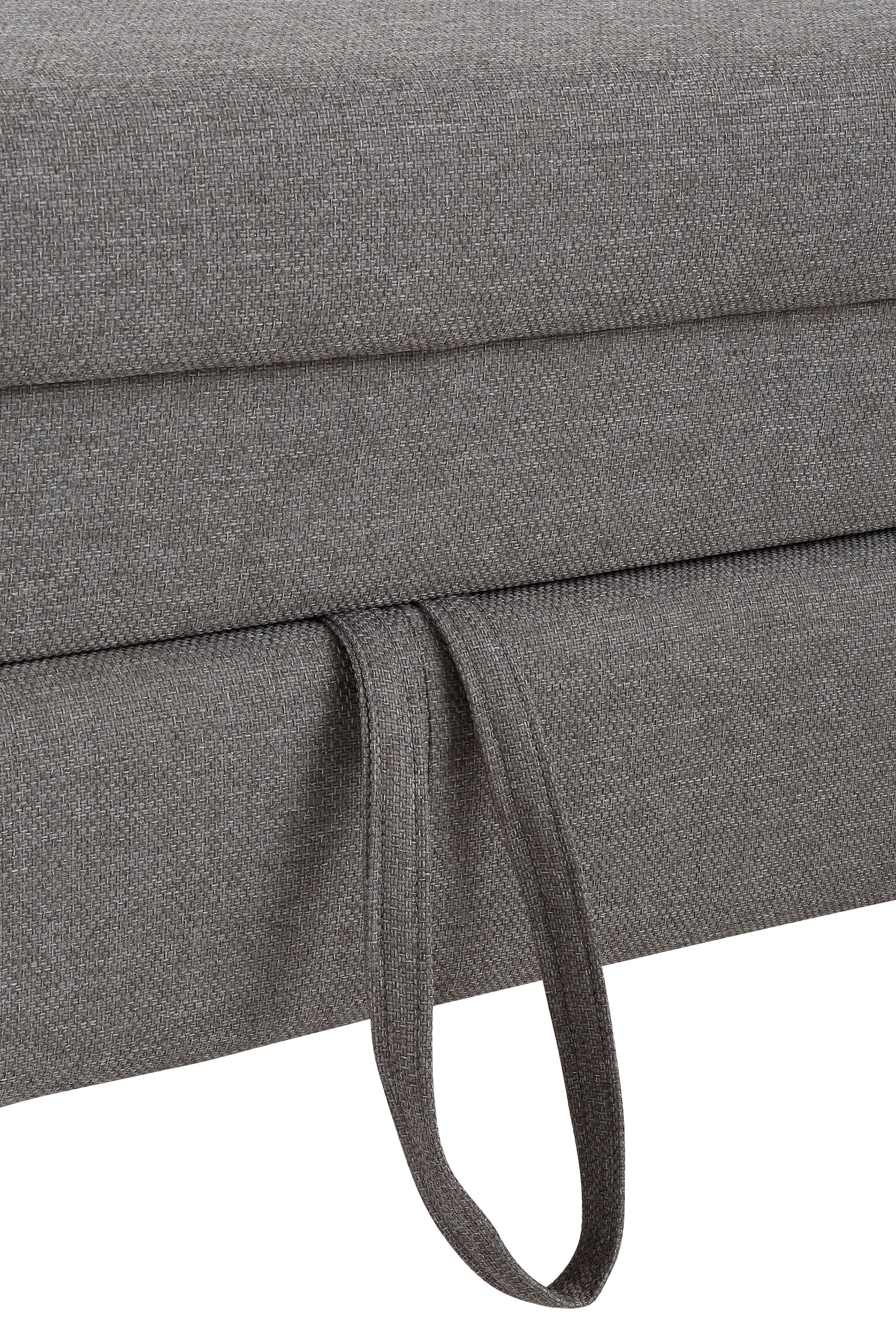Home affaire Ecksofa »Pilot L-Form«, mit Kopfteilverstellung, wahlweise mit Bettfunktion & Bettkasten