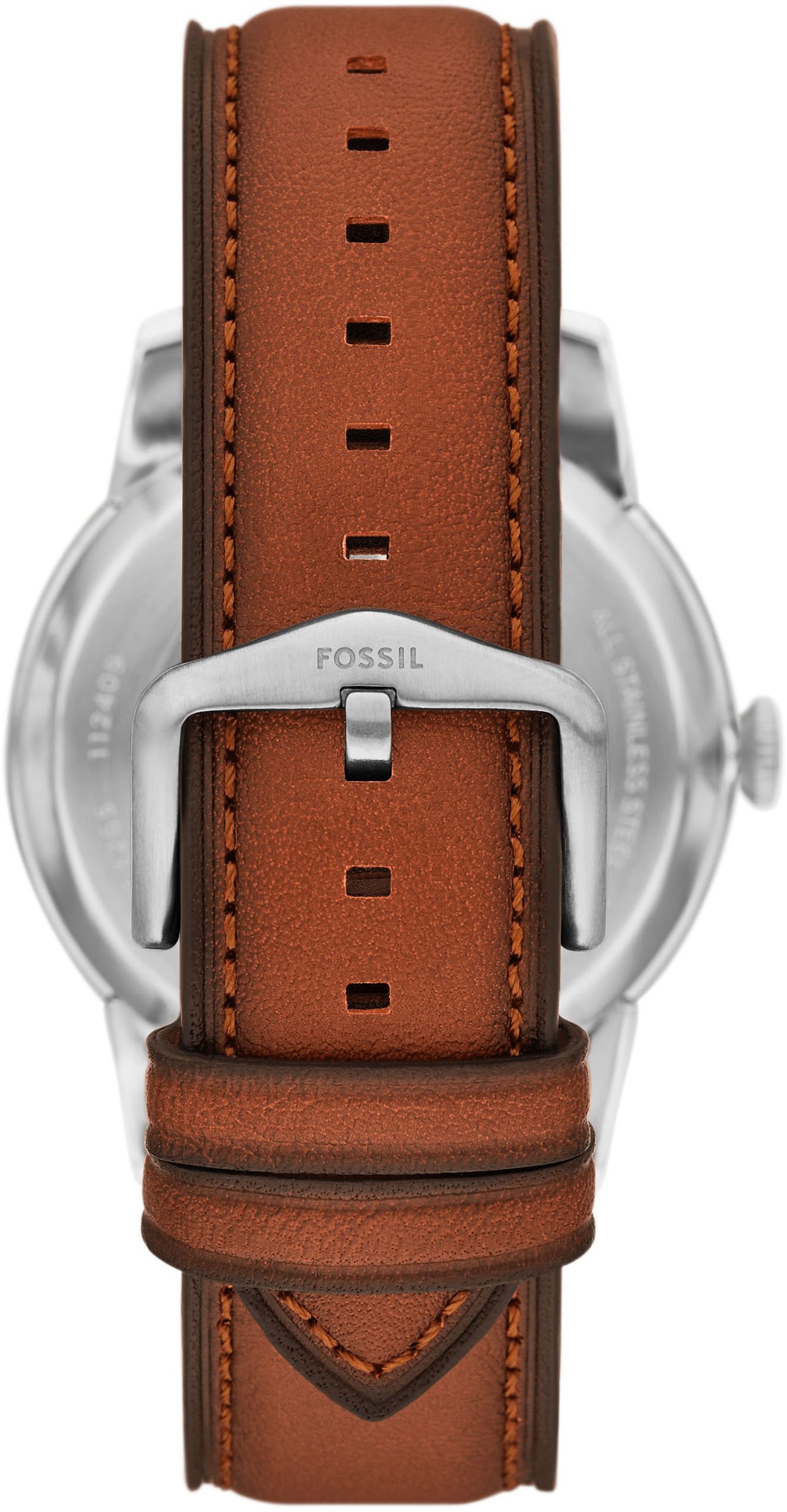 Fossil Automatikuhr »TOWNSMAN«, Armbanduhr, Herrenuhr, Mechanische Uhr, Lederarmband, analog