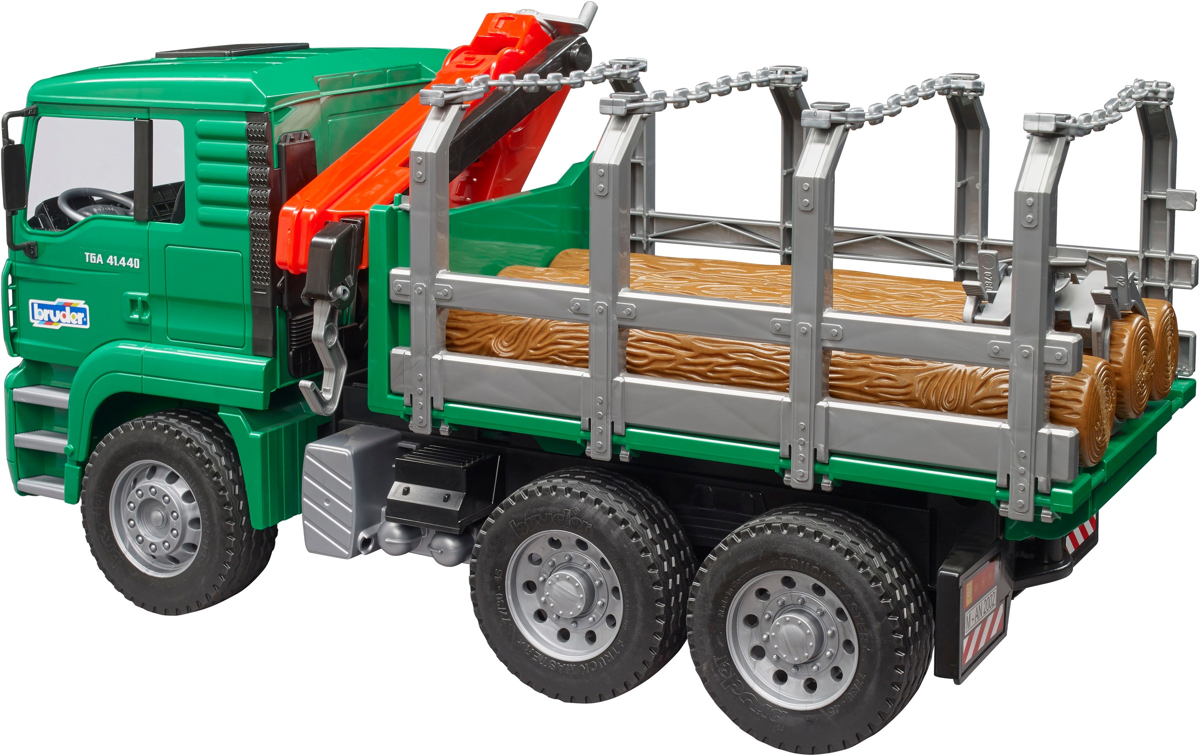 Bruder® Spielzeug-Forstmaschine »MAN Holztransporter mit Ladekran 43 cm (02769)«, Made in Europe