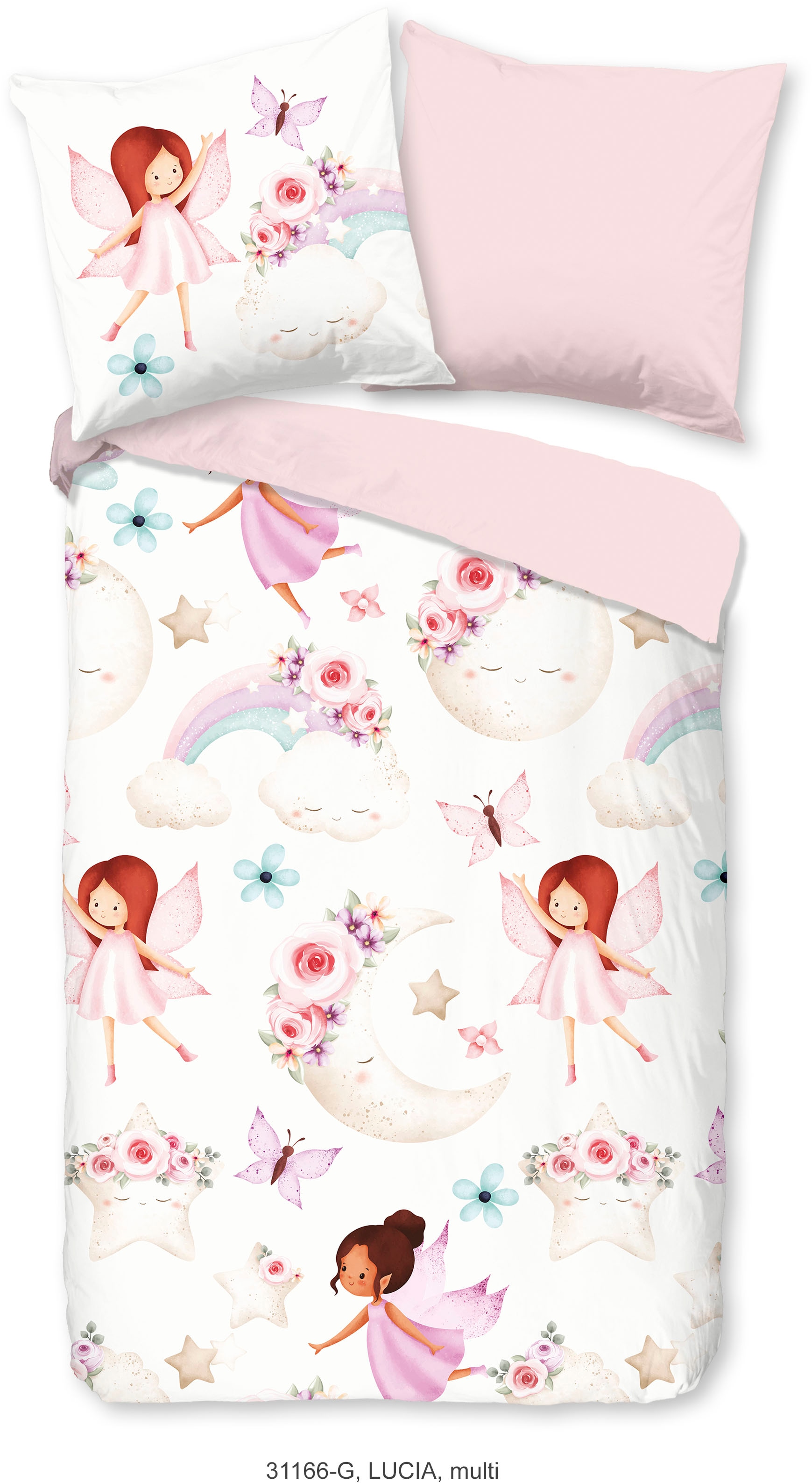 good morning Kinderbettwäsche "Lucia" 2 Stk. tlg. Baumwolle, 135x200, Reißv günstig online kaufen