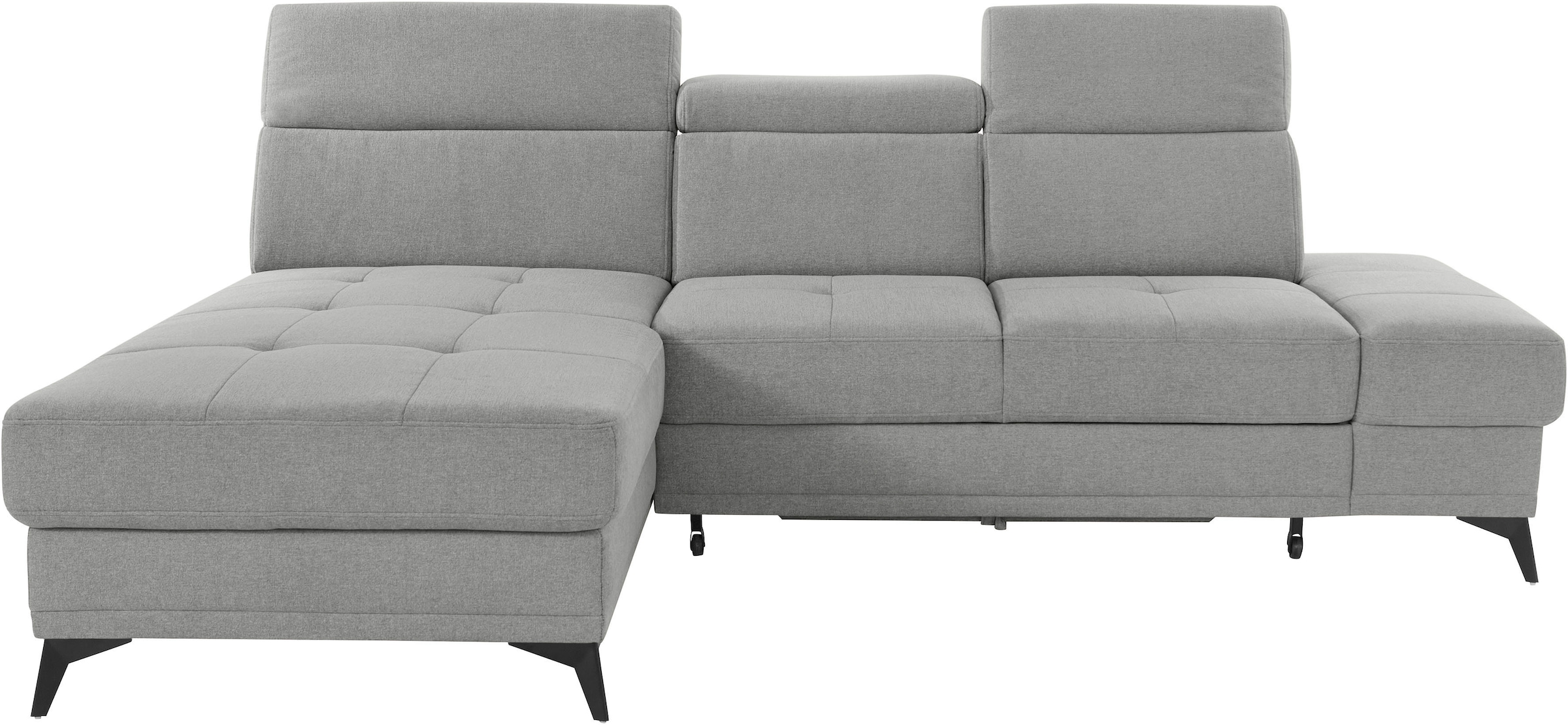 OTTO home Ecksofa "Cardiz L-Form" inkl.Kopfteilverstellung und Federkern wahlweise mit Schlaffunktion