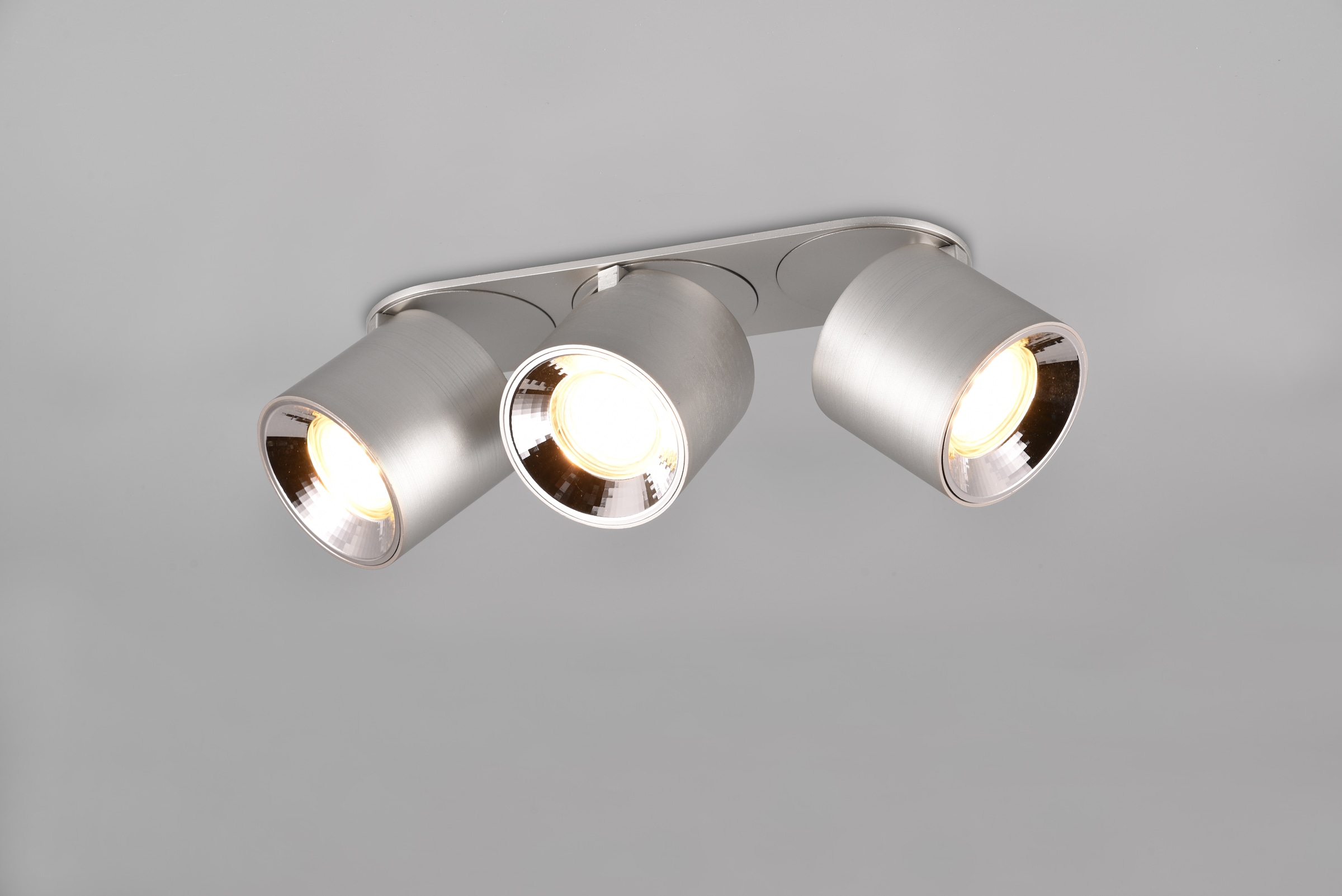 TRIO Leuchten Deckenleuchte »GUAYANA, Deckenspot 3-flammig exkl 3x GU10 max 10W Spot verstellbar« GU10 1 Stk. warmweiß - kaltweiß als Aufbauspot oder Einbauspot nutzbar Spot schwenkbar und drehbar