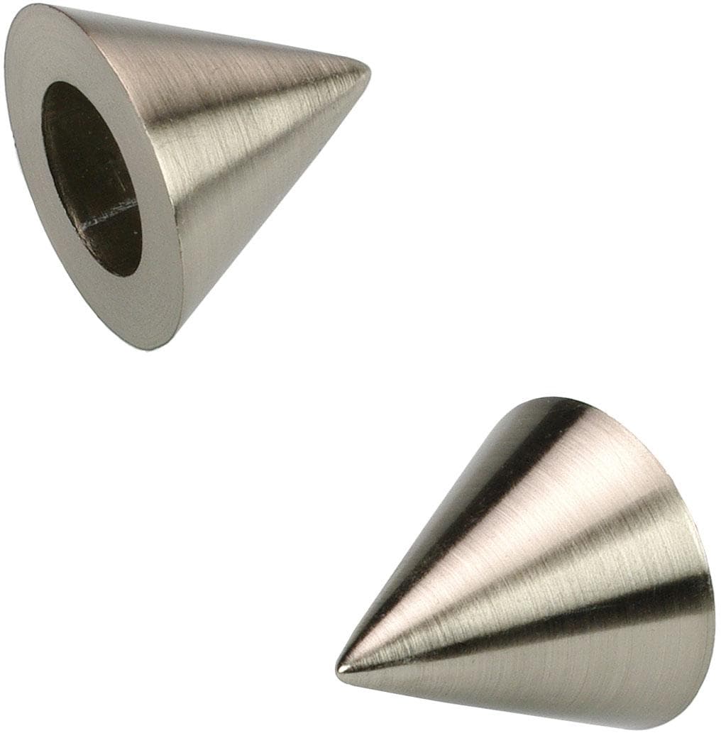 Liedeco Gardinenstangen-Endstück »Cone«, (Set, 2 St.), für Gardinenstangen Ø 16 mm