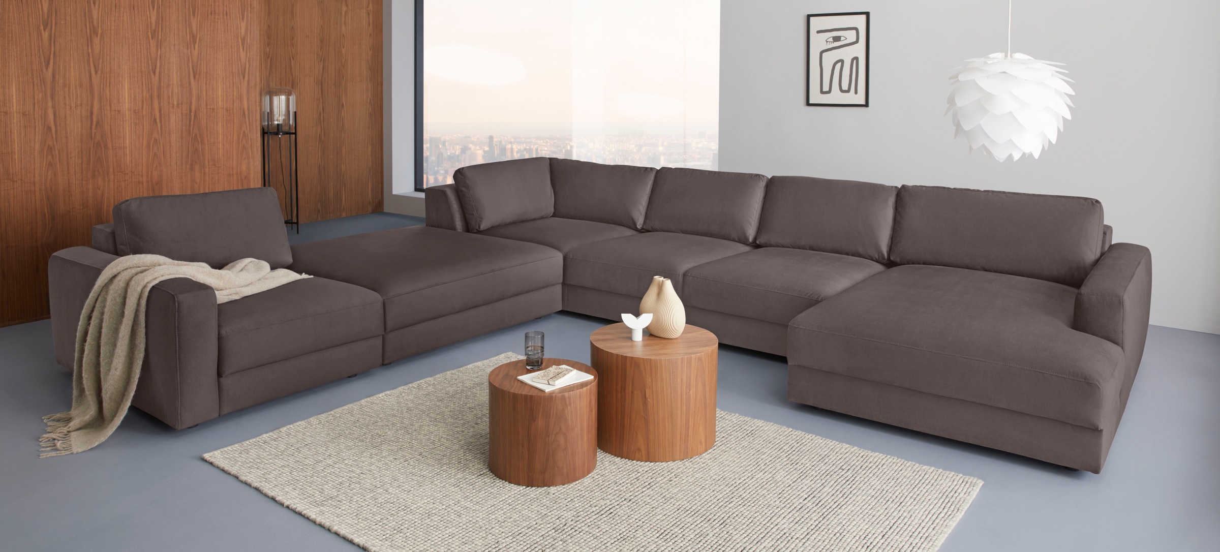 Places of Style Sofa-Mittelelement »Bloomfield«, passende Erweiterung zu den Garnituren "Bloomfield"