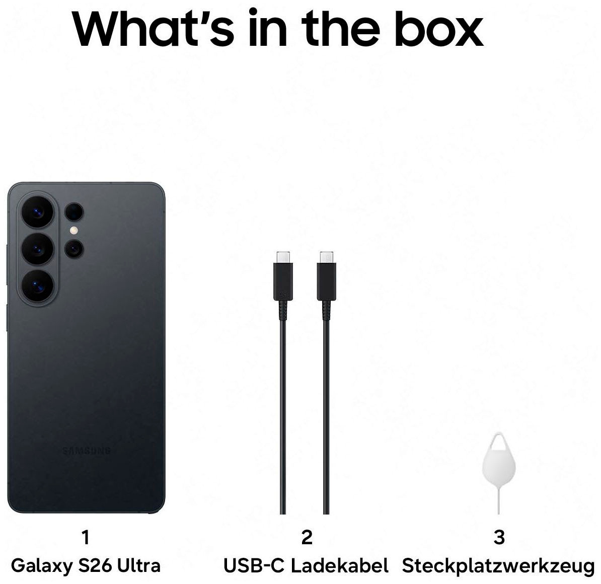 Samsung Smartphone »Galaxy S26 Ultra« Schwarz
