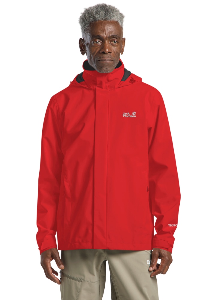 Jack Wolfskin Funktionsjacke "TRAILTIME 2L JKT M" mit Kapuze Wetterschutzjacke, wasser-und winddicht, atmungsaktiv