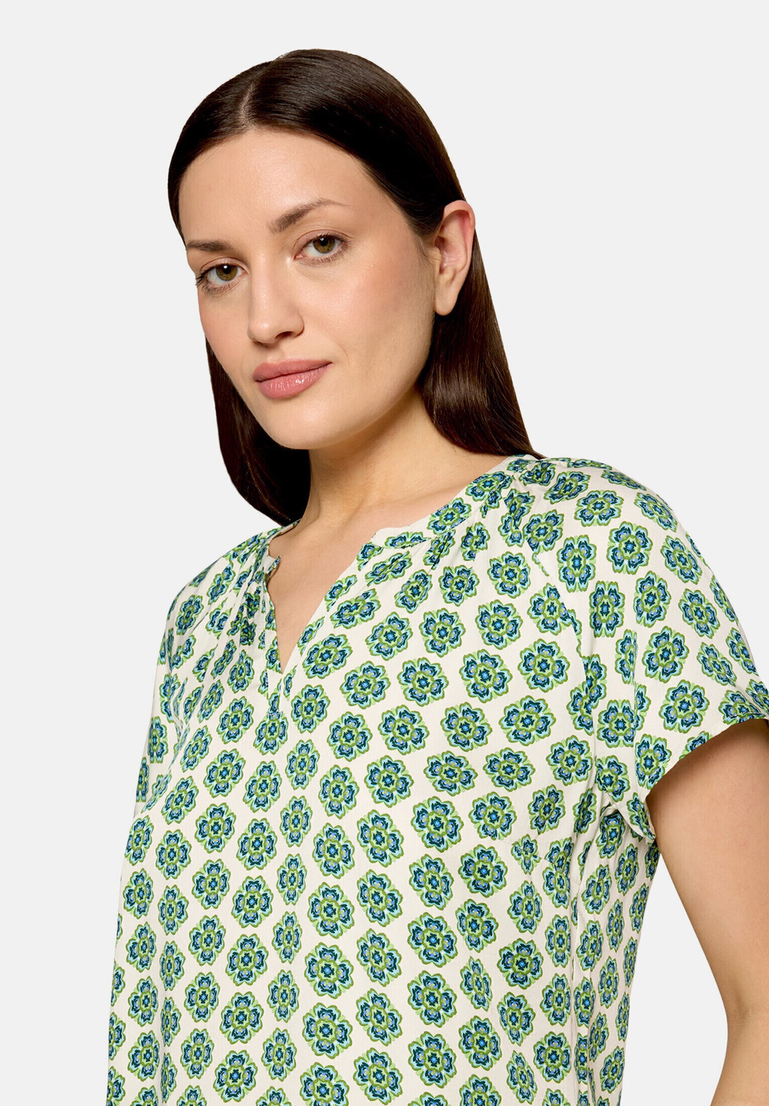 Cartoon Shirtbluse »Damen mit Rüschen«