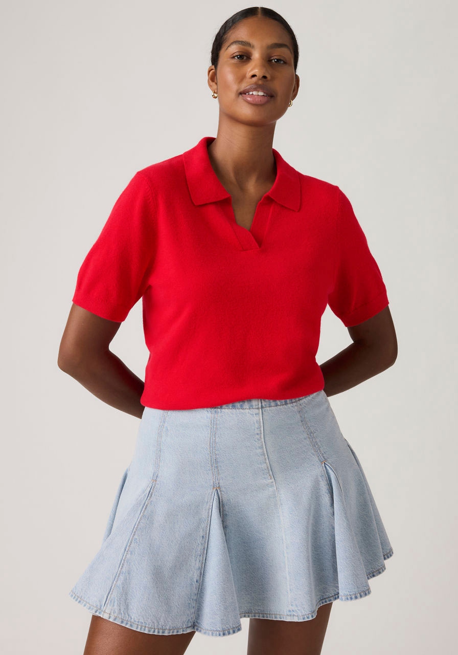 Levi's® Kurzarmpullover »SUPER SOFT POLO SWEATER«