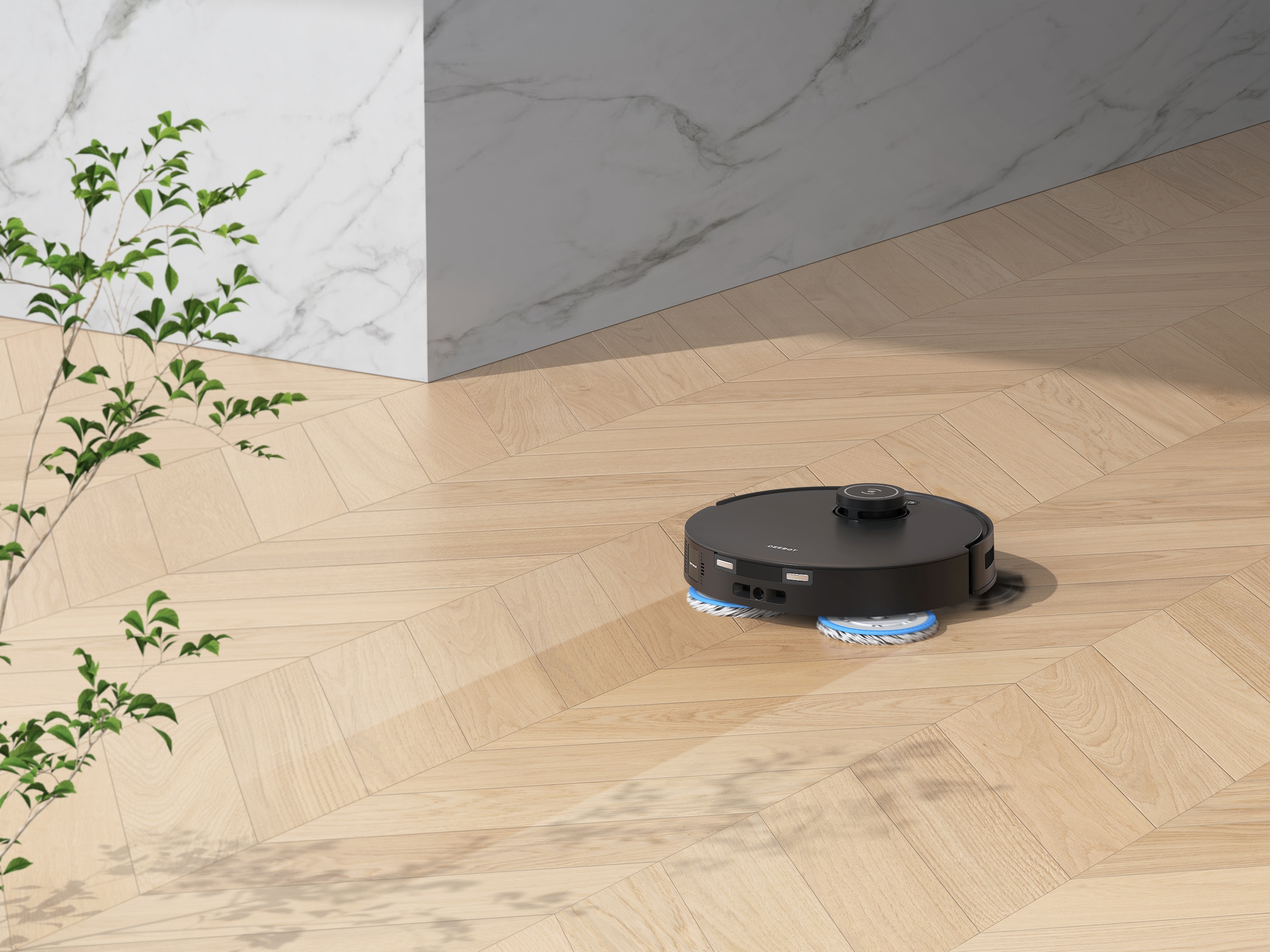 ECOVACS Saugroboter »ECOVACS DEEBOT T30S PRO OMNI«, 11.000PA, OMNI Station, Mopphebesystem, Adaptive Kantenreinigung