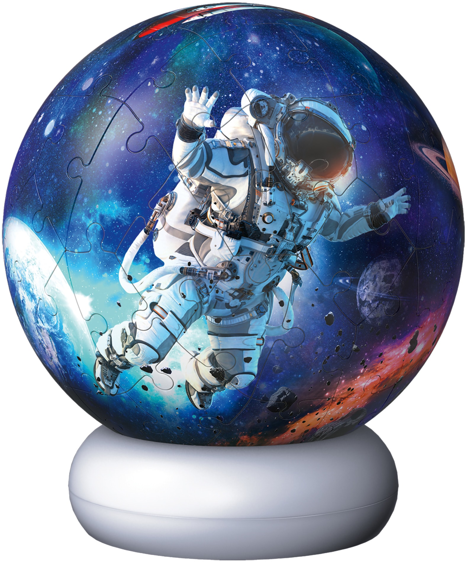 Ravensburger Puzzleball »Nachtlicht Astronauten« beleuchtet
