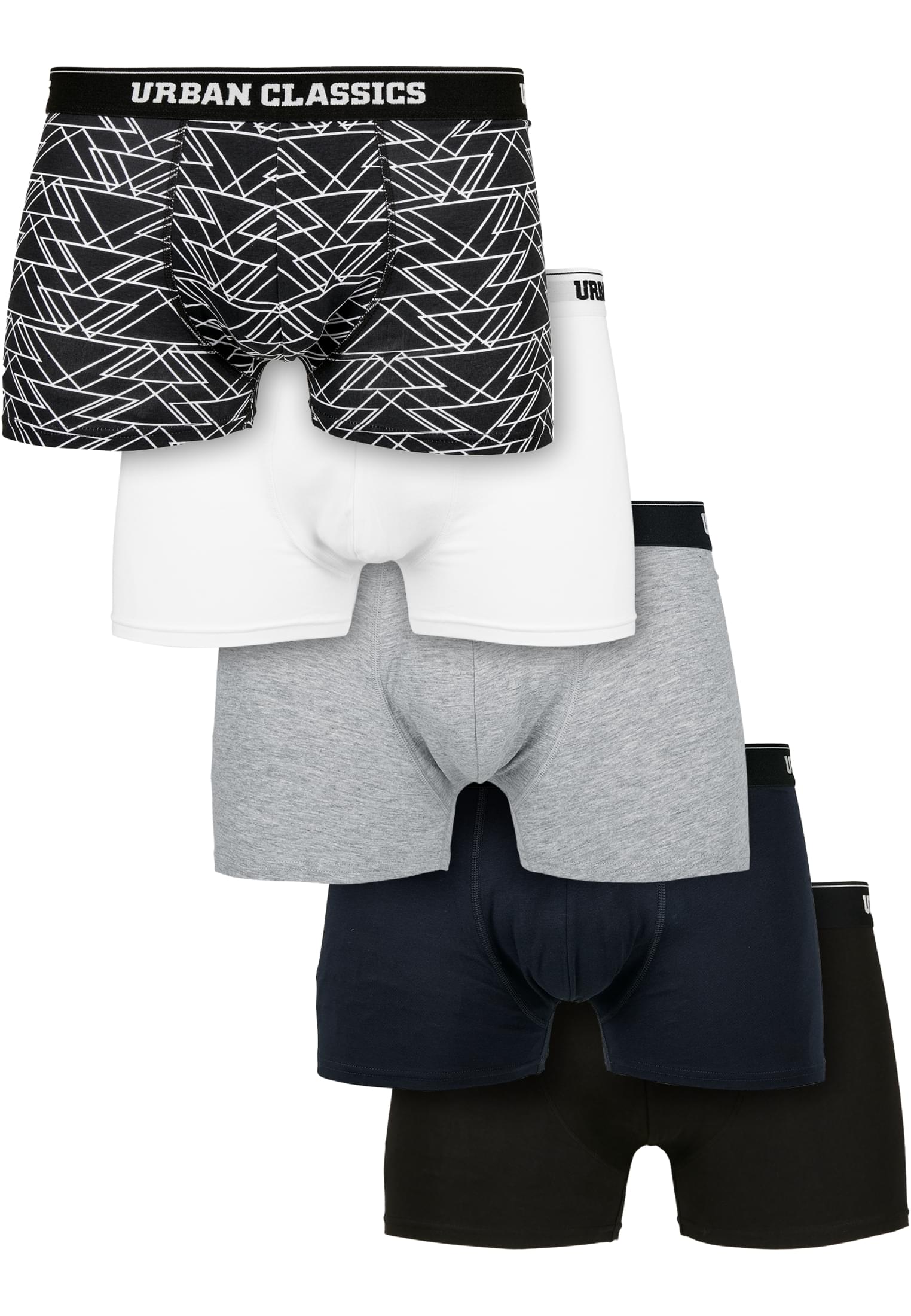 Boxers Homme Urban Classics – Lot De 5, Coupe Slim Fit, Coton Stretch, élastique Taille