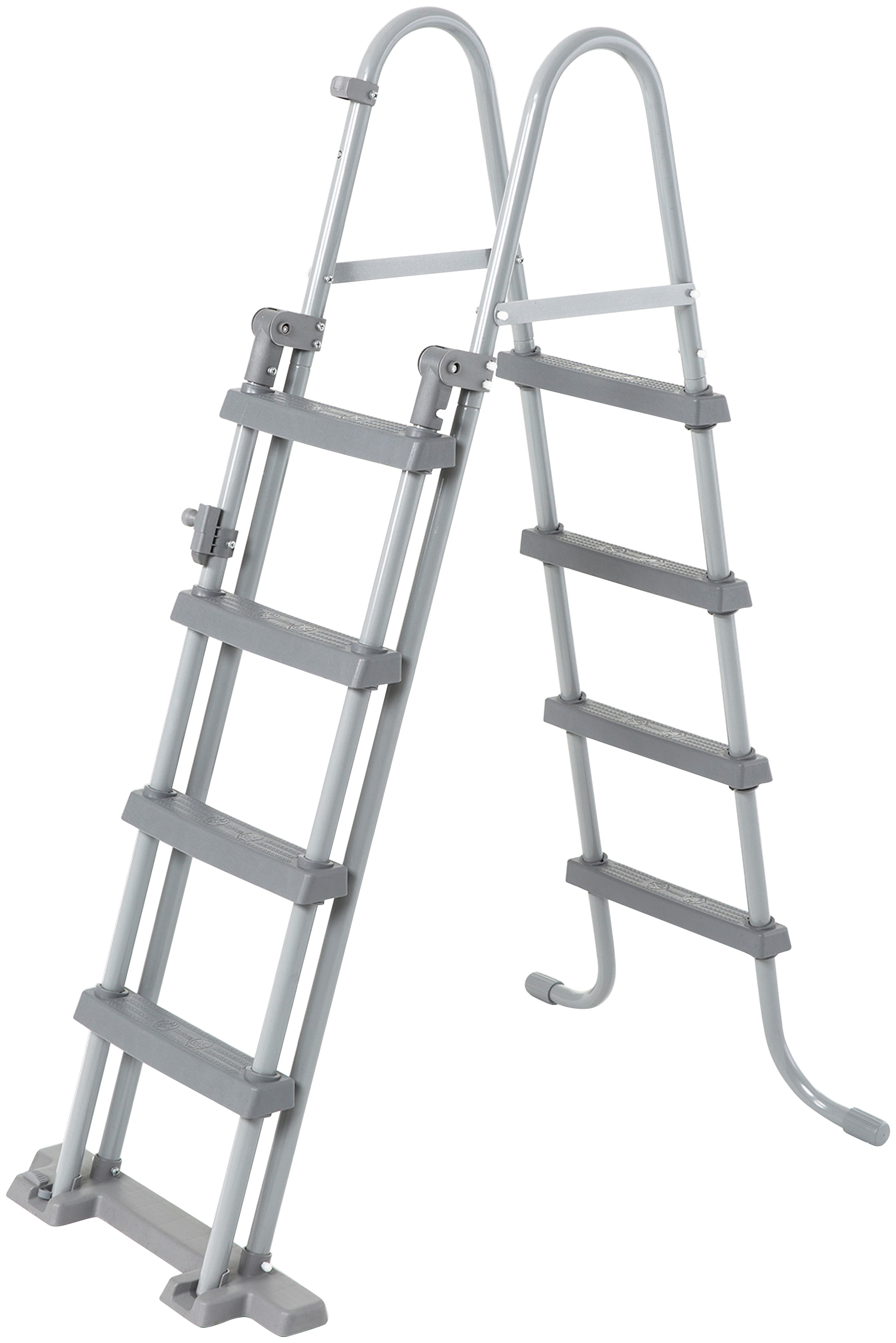 KWAD Rundpool »White Timber inkl. Sicherheitsleiter und Zubehör«, (Set, 5 tlg.), 5-tlg 3,6, 5,5 oder 4,6 m Durchmesser, Höhe: 1,32m, mit blauer Folie