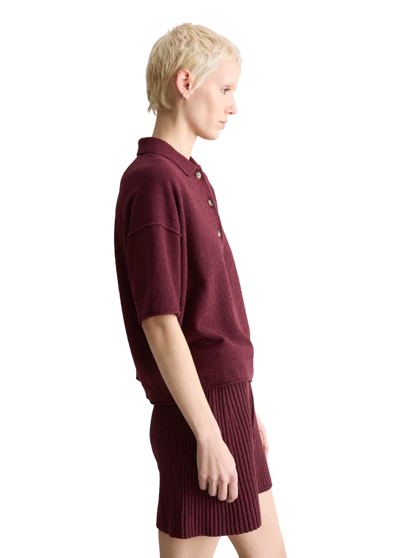 Marc OPolo DENIM Poloshirt "aus Crinkled Organic Cotton-Mix" günstig online kaufen