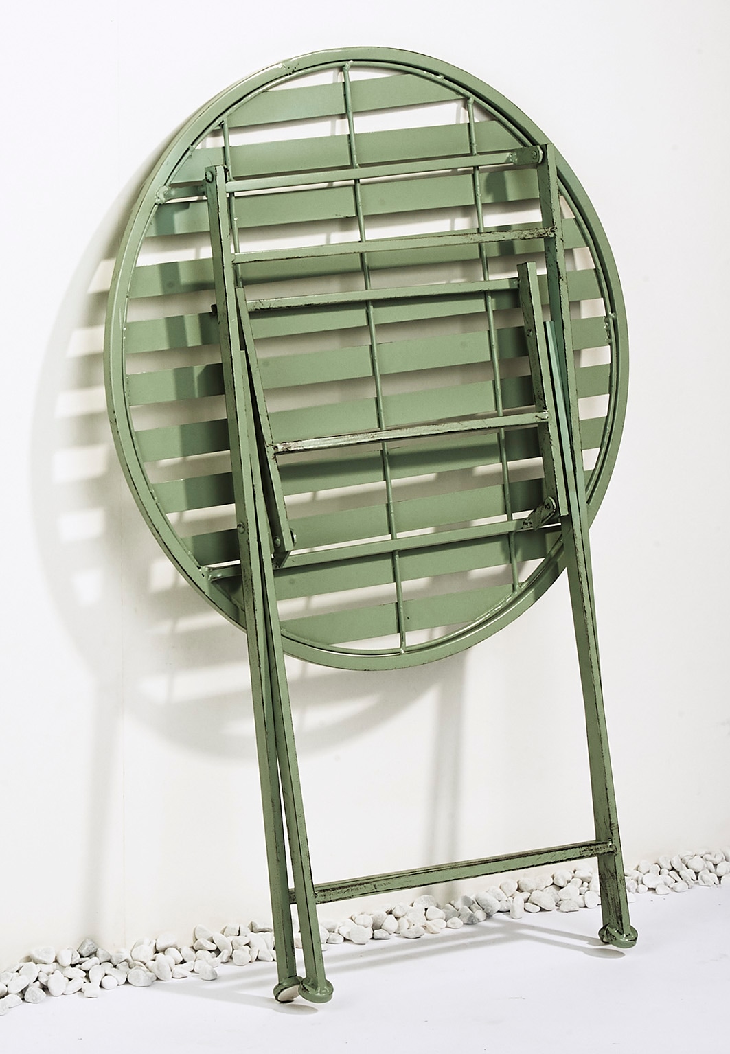 locker Beistelltisch »Tisch aus Metall antique green 60cm« 1 Stk. tlg.