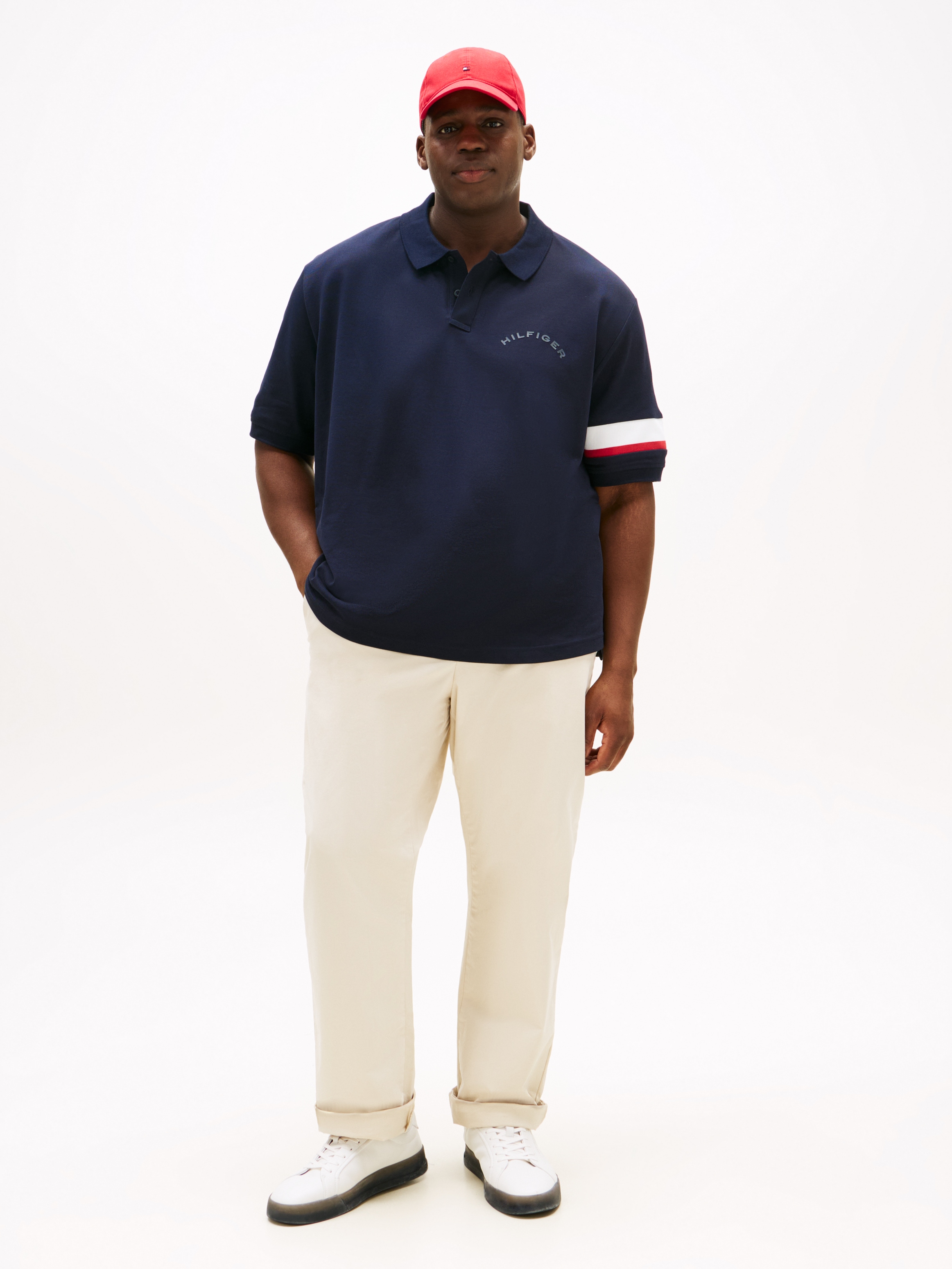 Tommy Hilfiger Big & Tall Poloshirt »SLEEVE TAPE POLO«, Große Größen