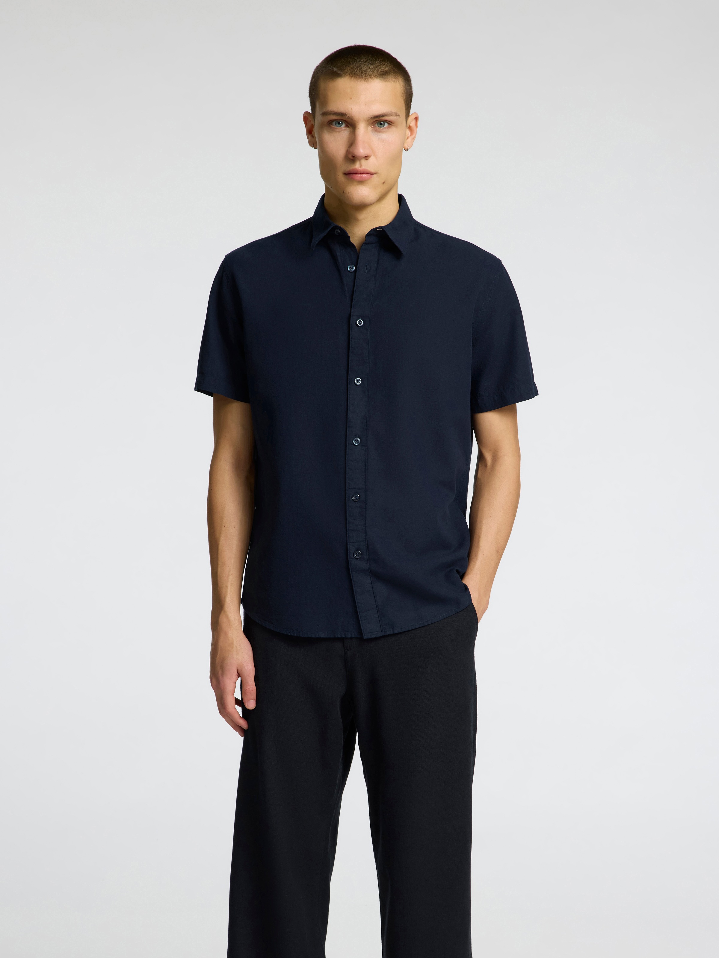 SELECTED HOMME Kurzarmhemd "SLHREG-SUN SHIRT SS NOOS" günstig online kaufen