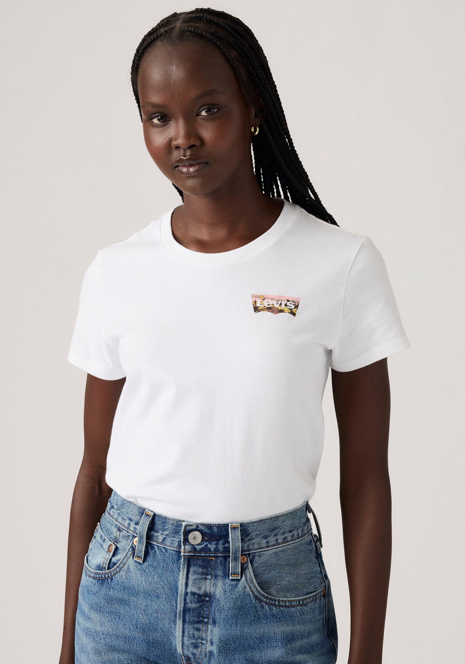 Levis T-Shirt "THE PERFECT TEE", mit Batwing-Logoprint günstig online kaufen