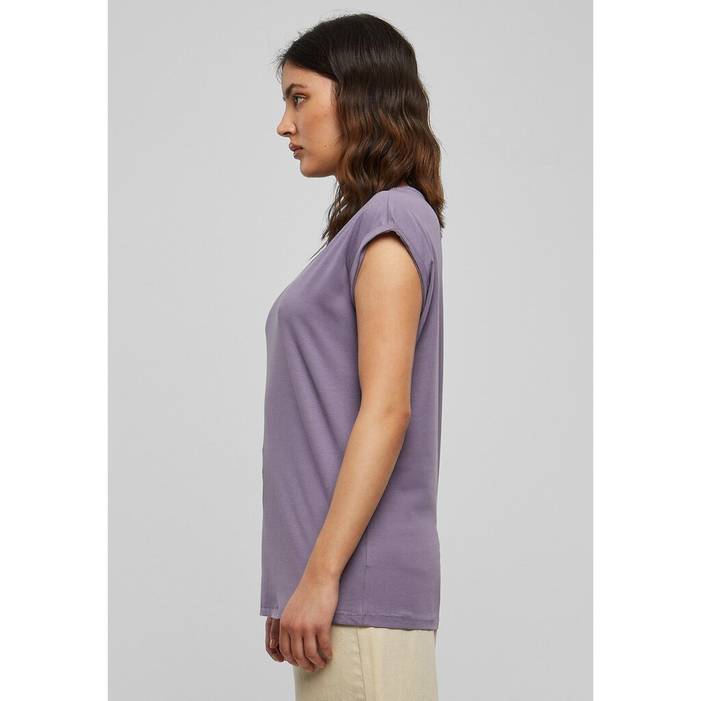 URBAN CLASSICS Kurzarmshirt »Urban Classics Damen Ladies Extended Shoulder Tee«, (1 tlg.)
