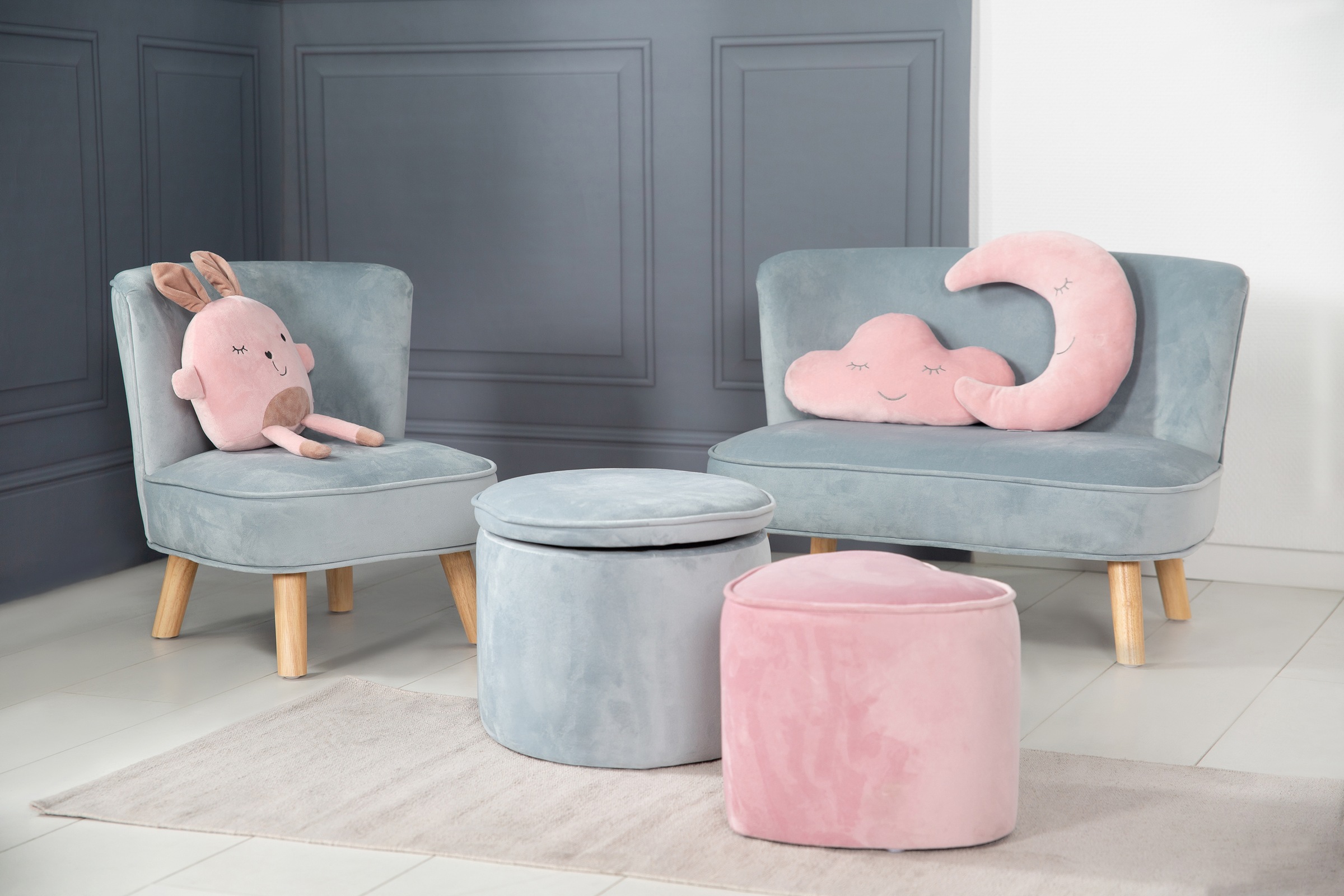 roba® Kindersessel »Lil Sofa« mit Holzfüßen