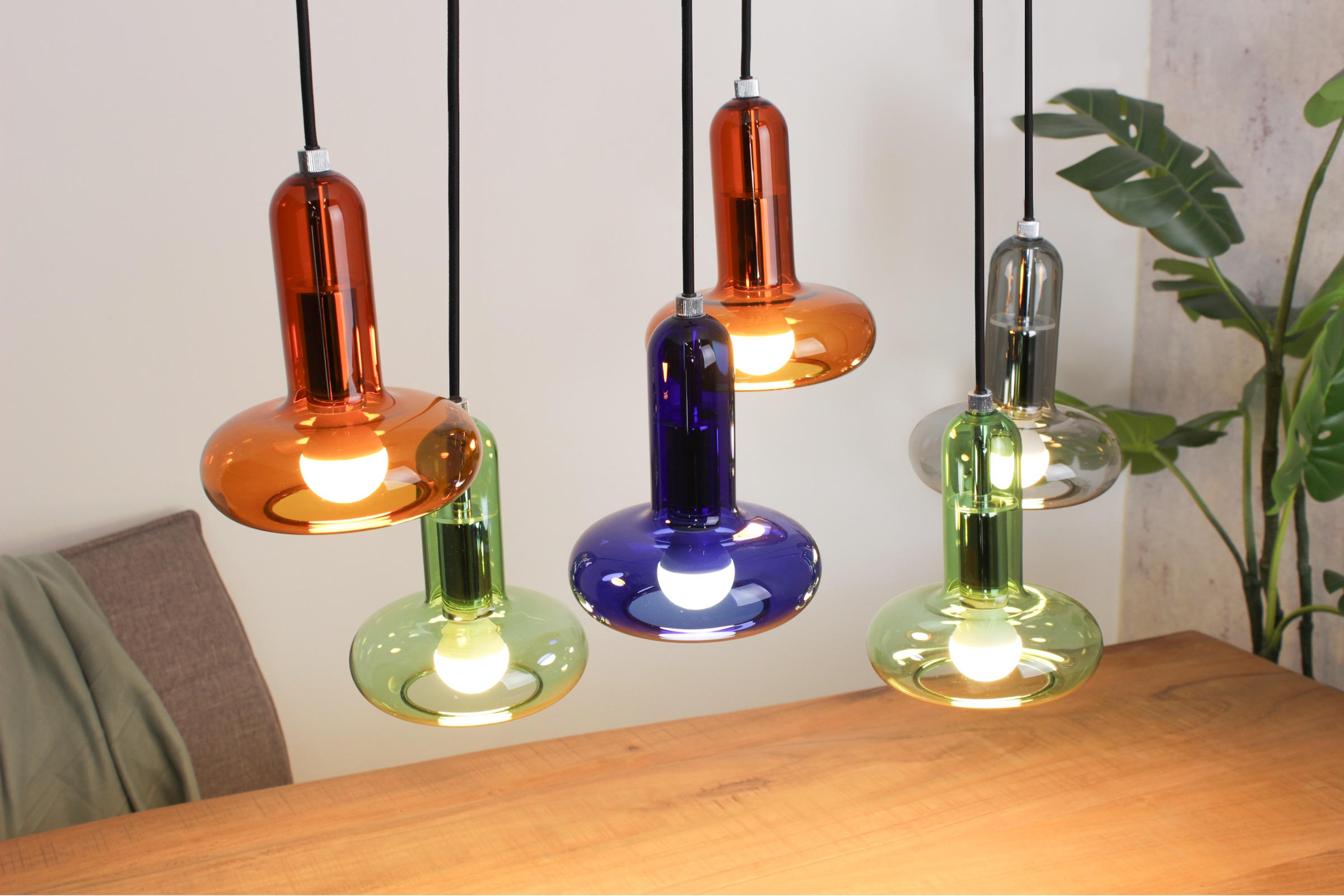 ECO-LIGHT Pendelleuchte »Perseus«, 6 flammig, Leuchtmittel E14 | ohne Leuchtmittel