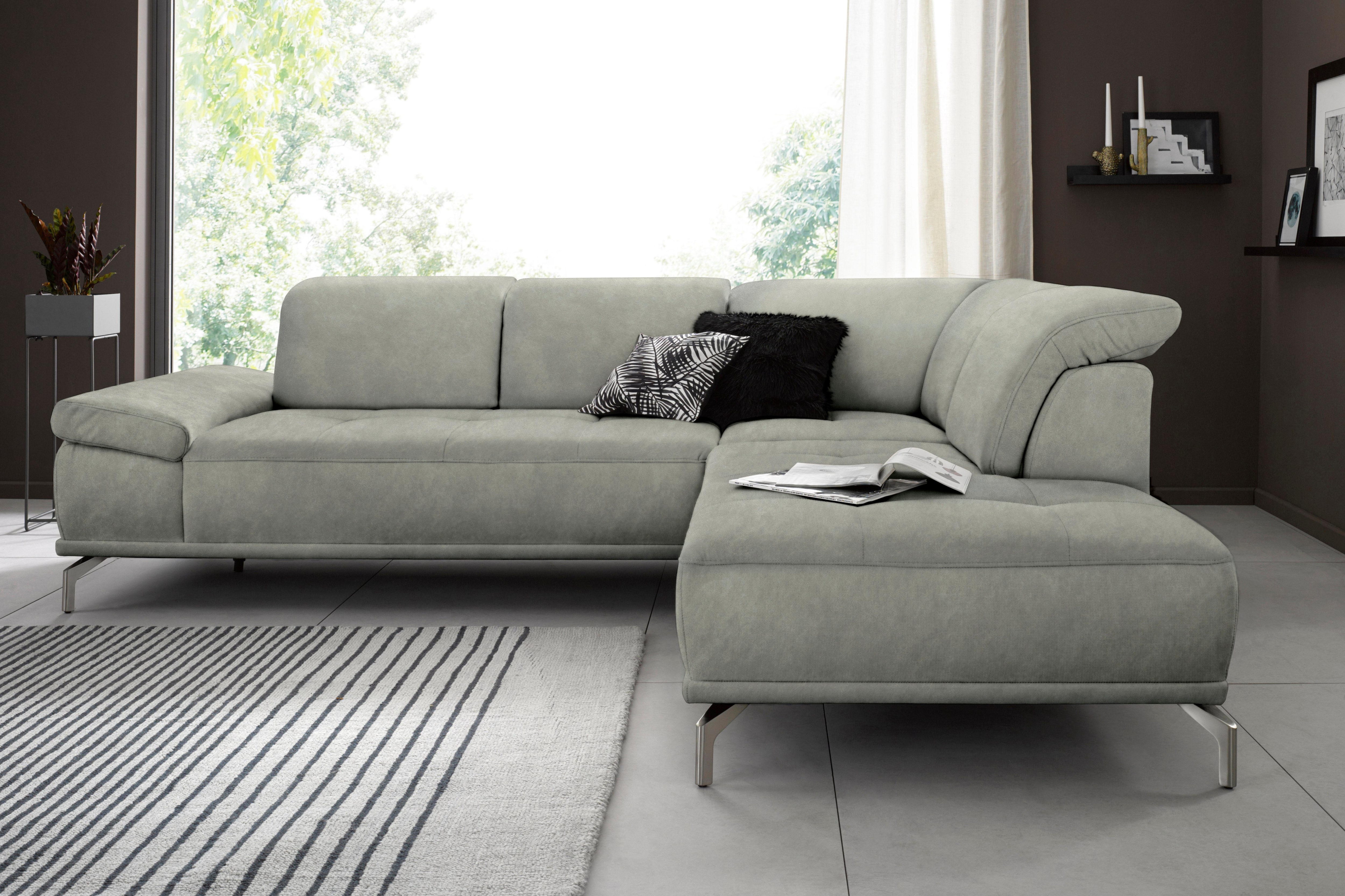 OTTO home Ecksofa "Caluna" Inkl.Sitztiefenverstellung, wahlweise mit Kopf- und Armteilverstellung