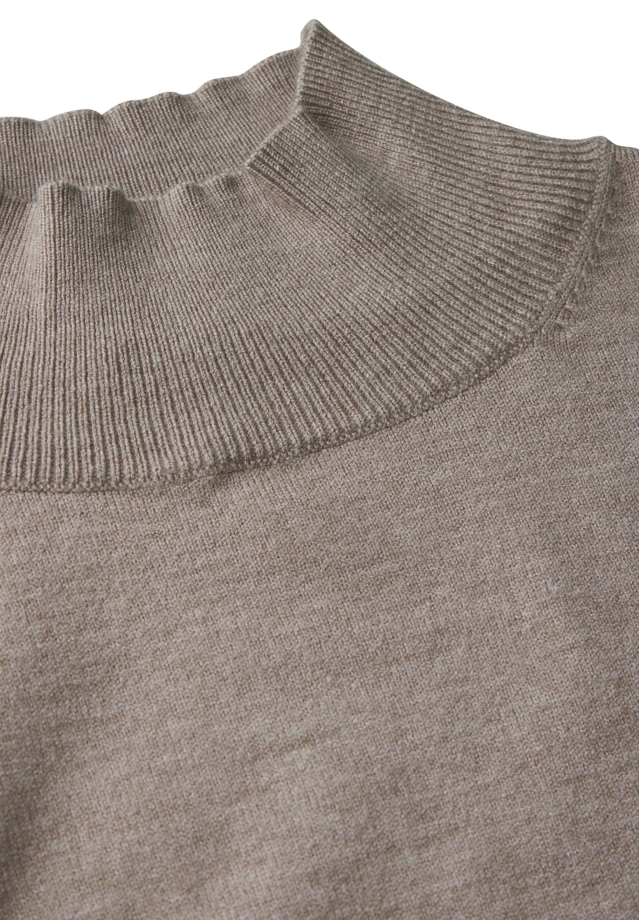 STREET ONE Stehkragenpullover, im angenehmen Materialmix