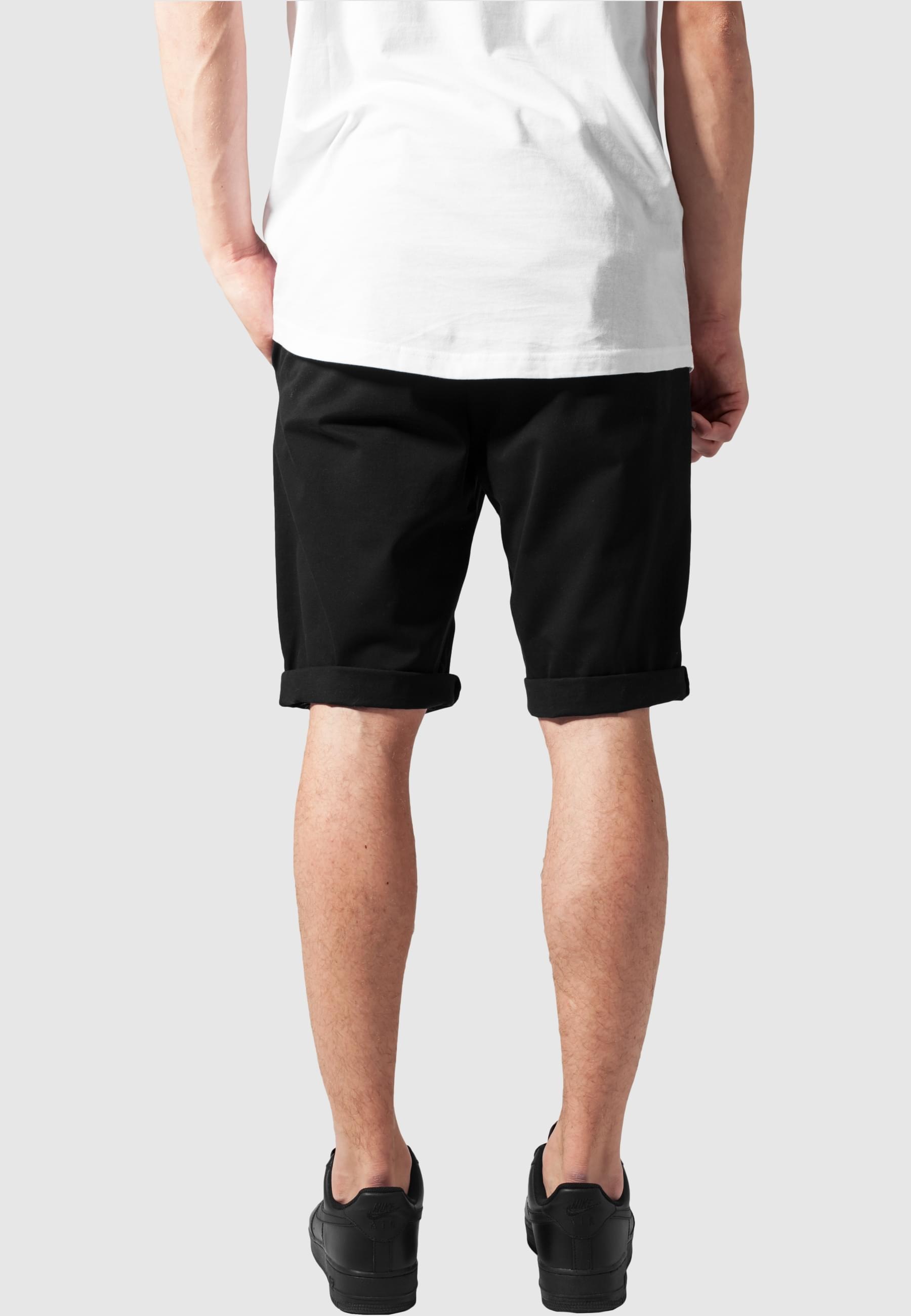 URBAN CLASSICS Stoffhose »Urban Classics Herren Stretch Turnup Chino Shorts«, (1 tlg.)
