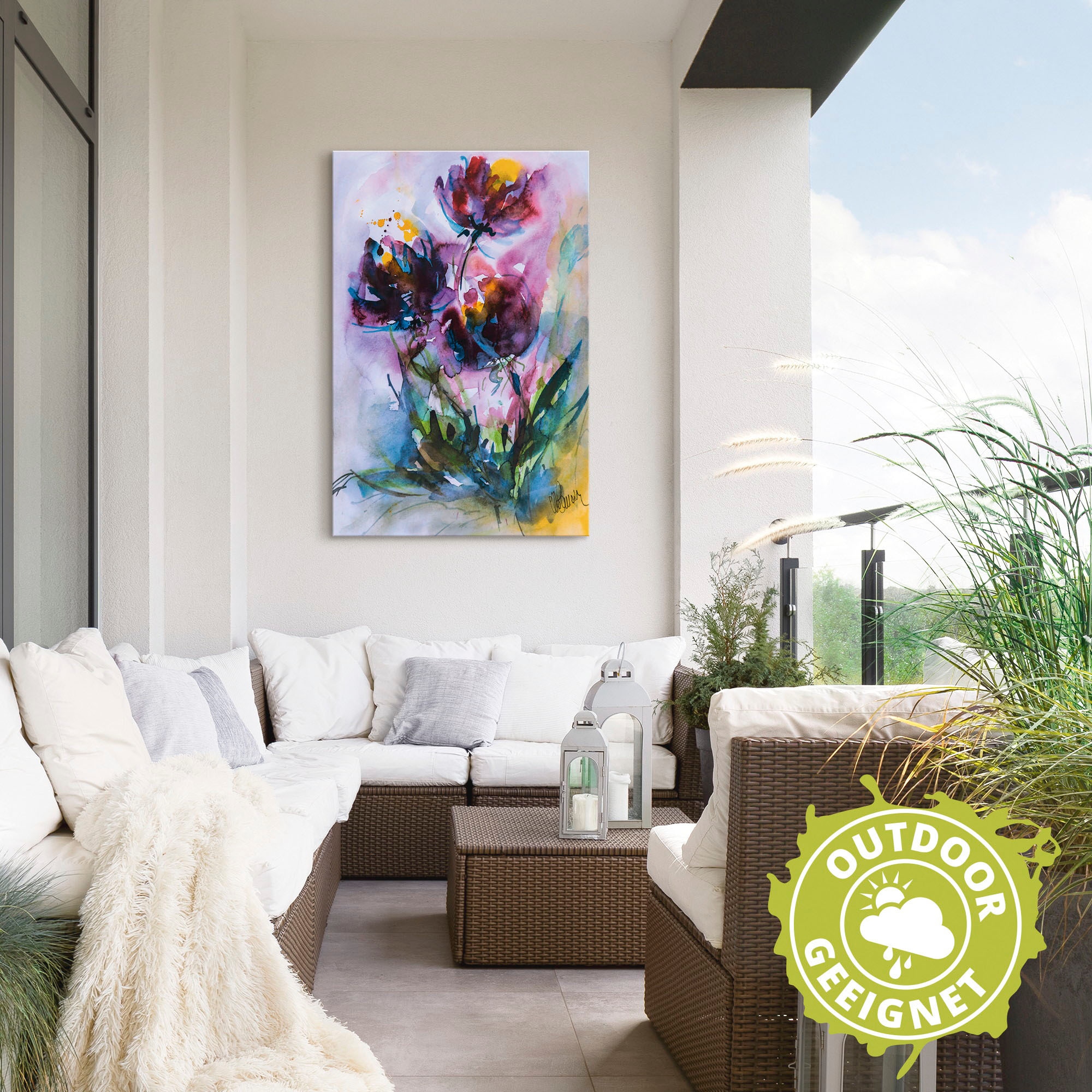Artland Wandbild »Küchenschelle«, Blumen, (1 St.), als Alubild, Outdoorbild, Leinwandbild, Poster in verschied. Größen