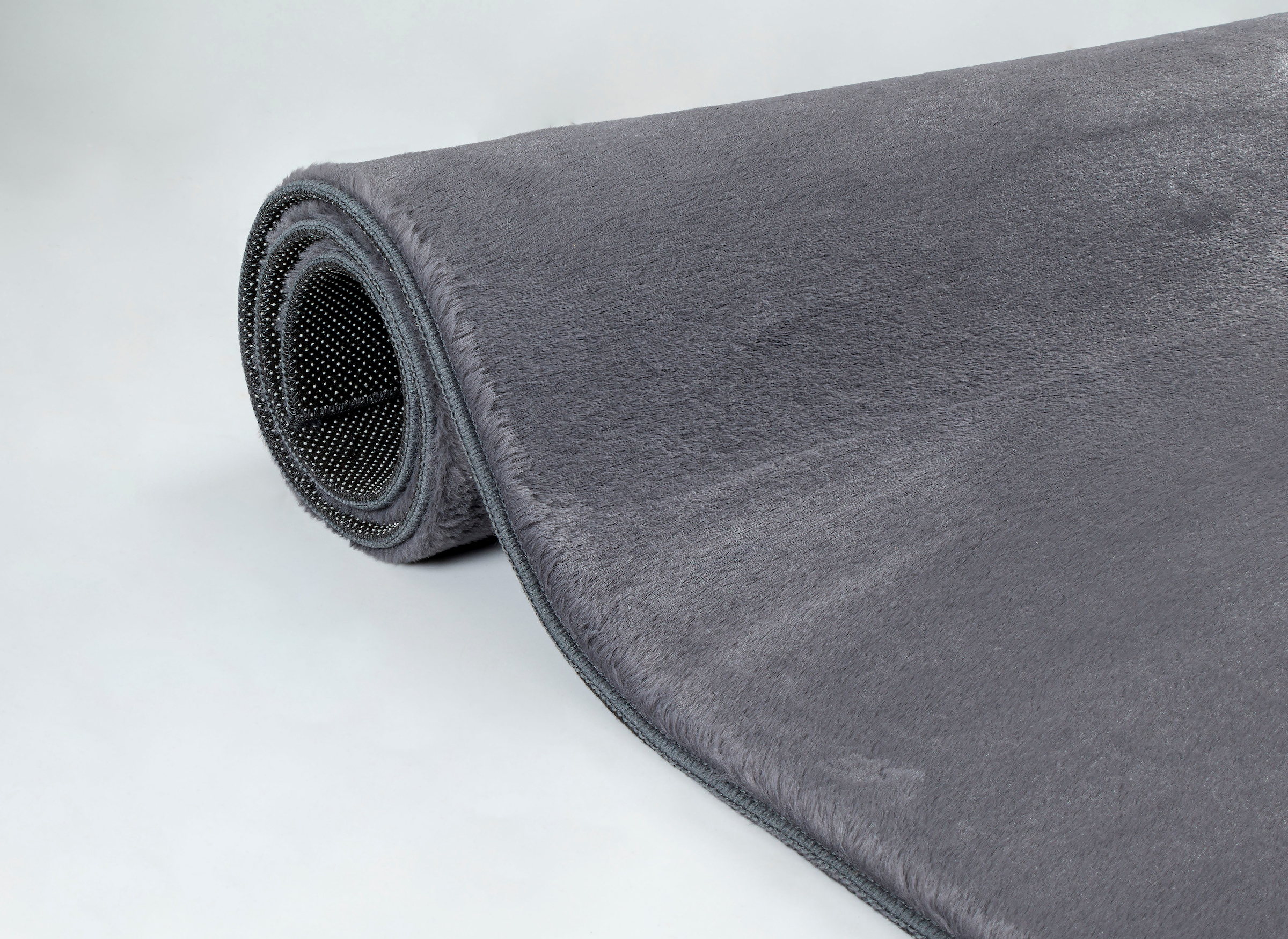 merinos Teppich »Focus 47«, rund, 11 mm Höhe, Fellteppich, weich und elegant, Wohnzimmer, Schlafzimmer
