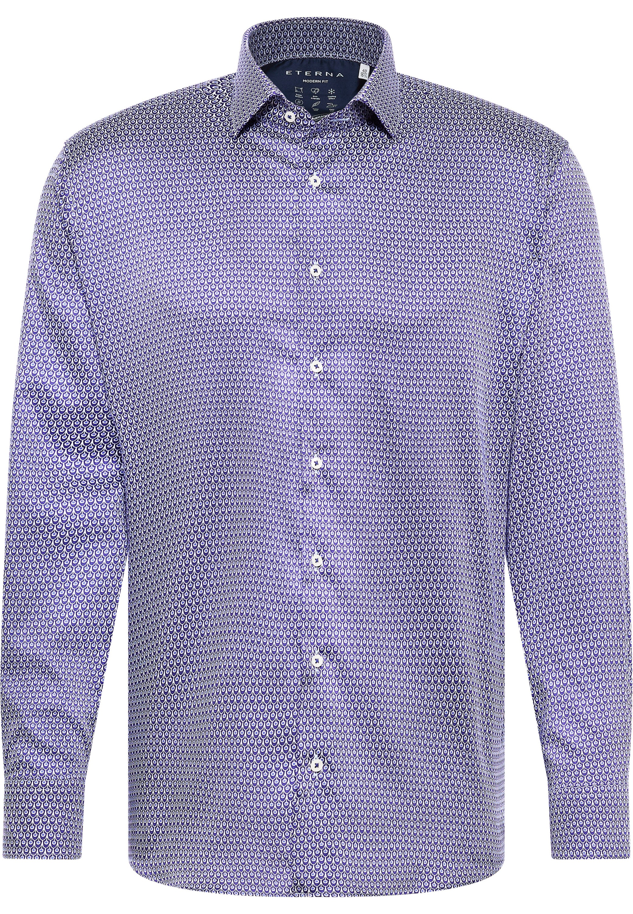 Eterna Langarmhemd »MODERN FIT«, EASY IRON (bügelleicht)