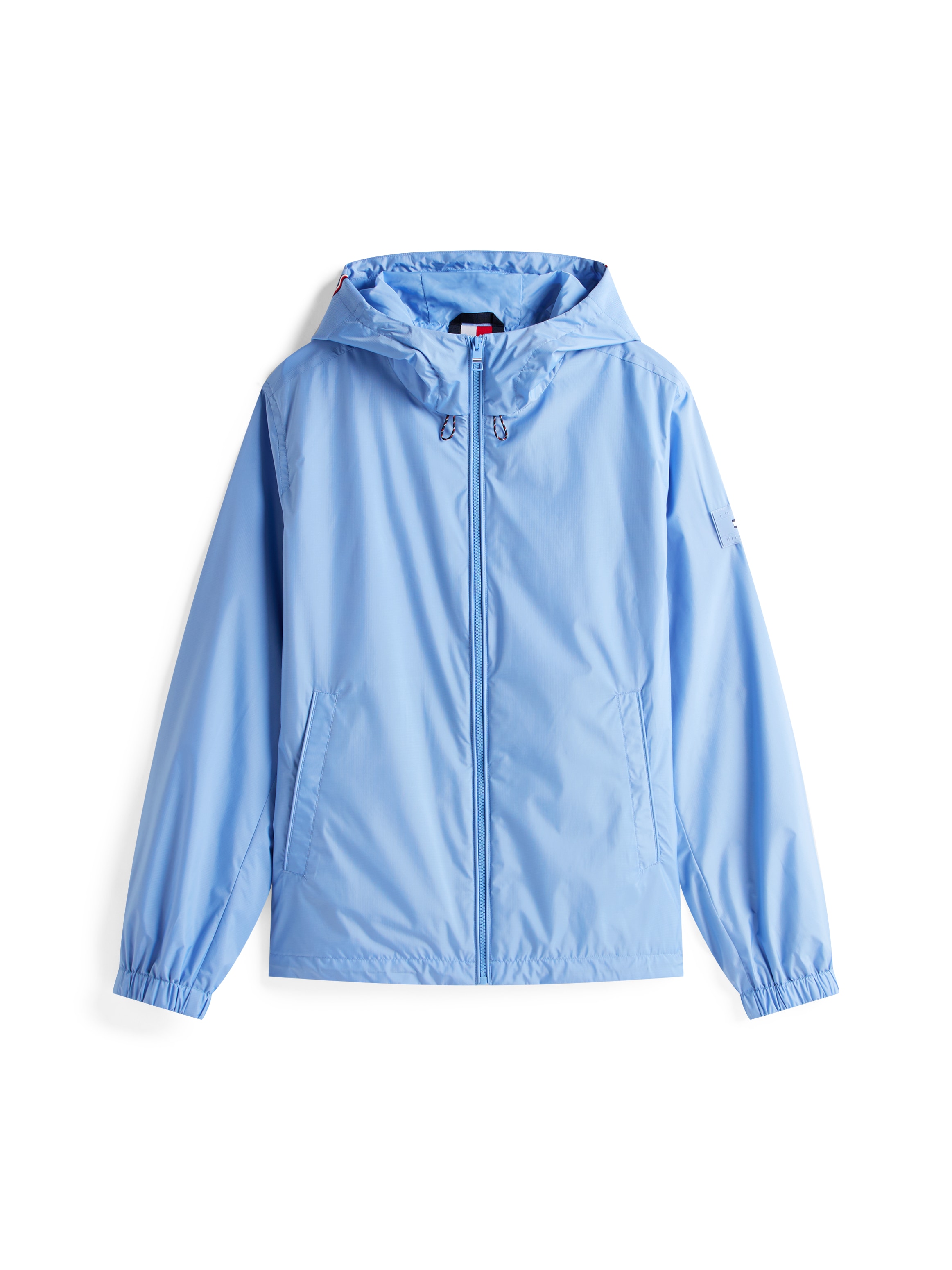 Tommy Hilfiger Blouson »RWB HOODED JACKET«, mit Kapuze, elastische Bündchen, wasserabweisend