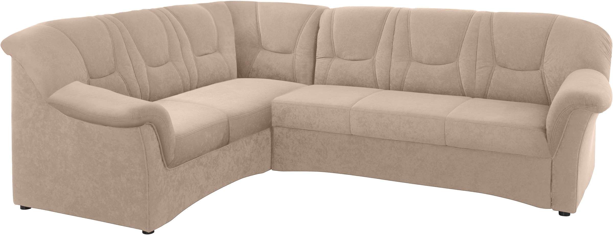 DOMO collection Ecksofa »Sarafina zeitlos und komfortabel, optional mit Federkern, L-Form«, wahlweise mit Bettfunktion