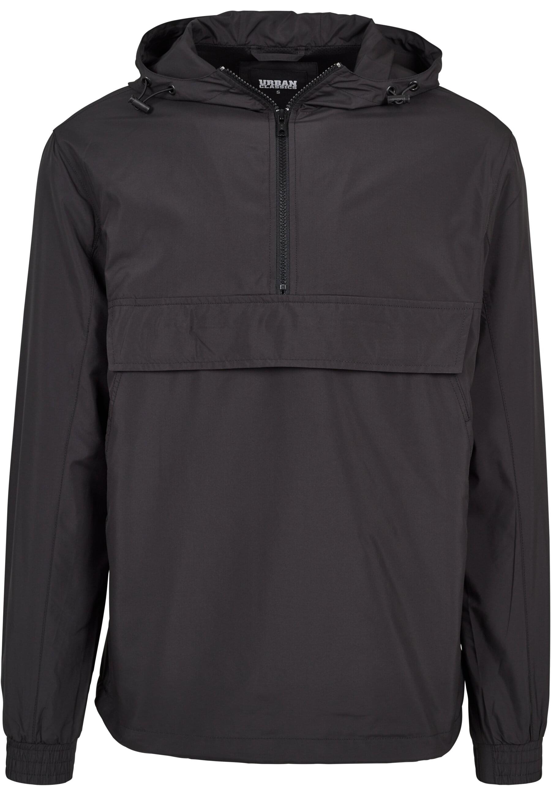 URBAN CLASSICS Anorak "Urban Classics Herren Basic Pull Over Jacket", (1 St.), mit Kapuze