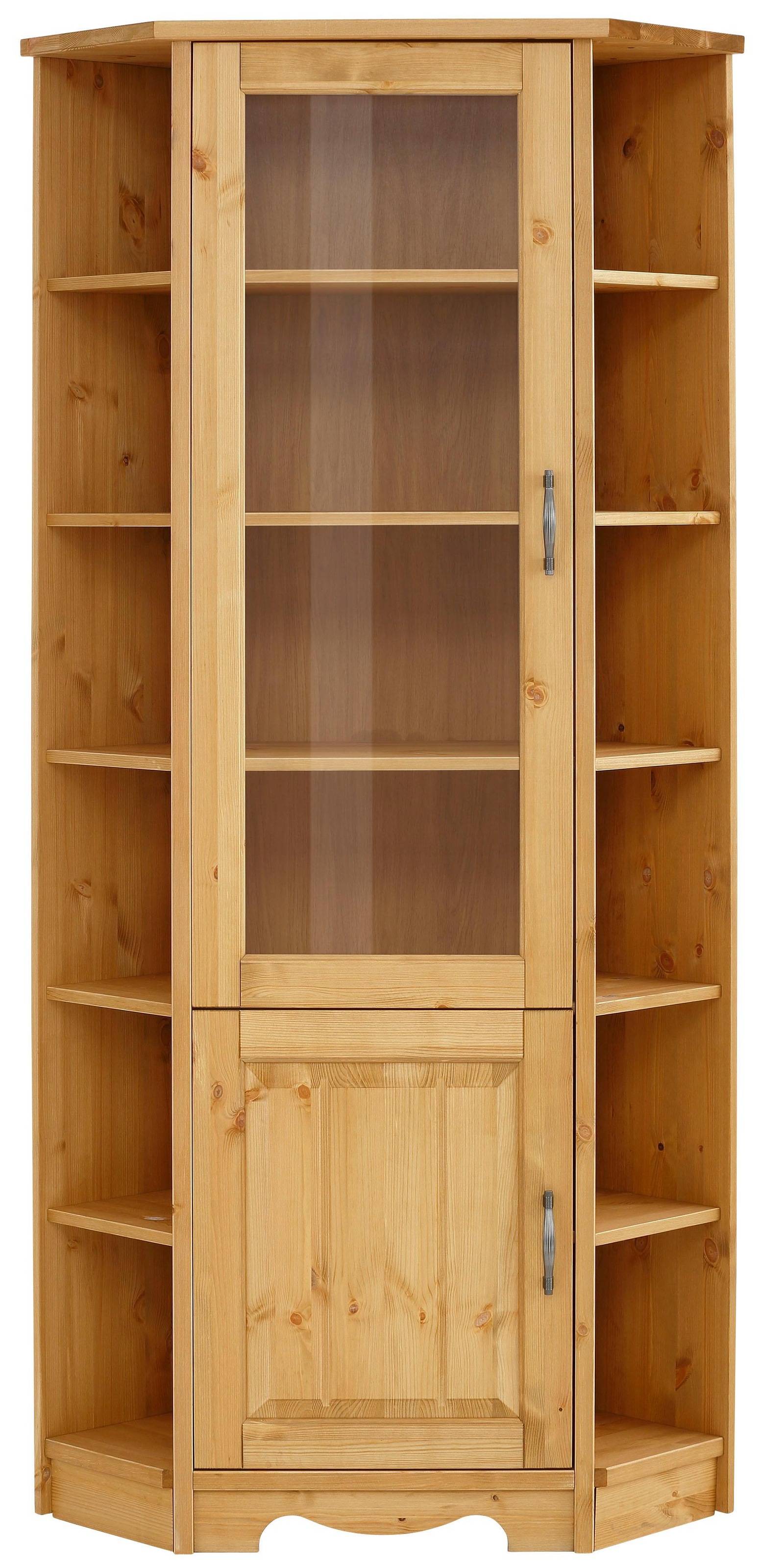 OTTO home Eckvitrine "Trinidad" Höhe 188 cm, FSC zertifiziertes Massivholz günstig online kaufen