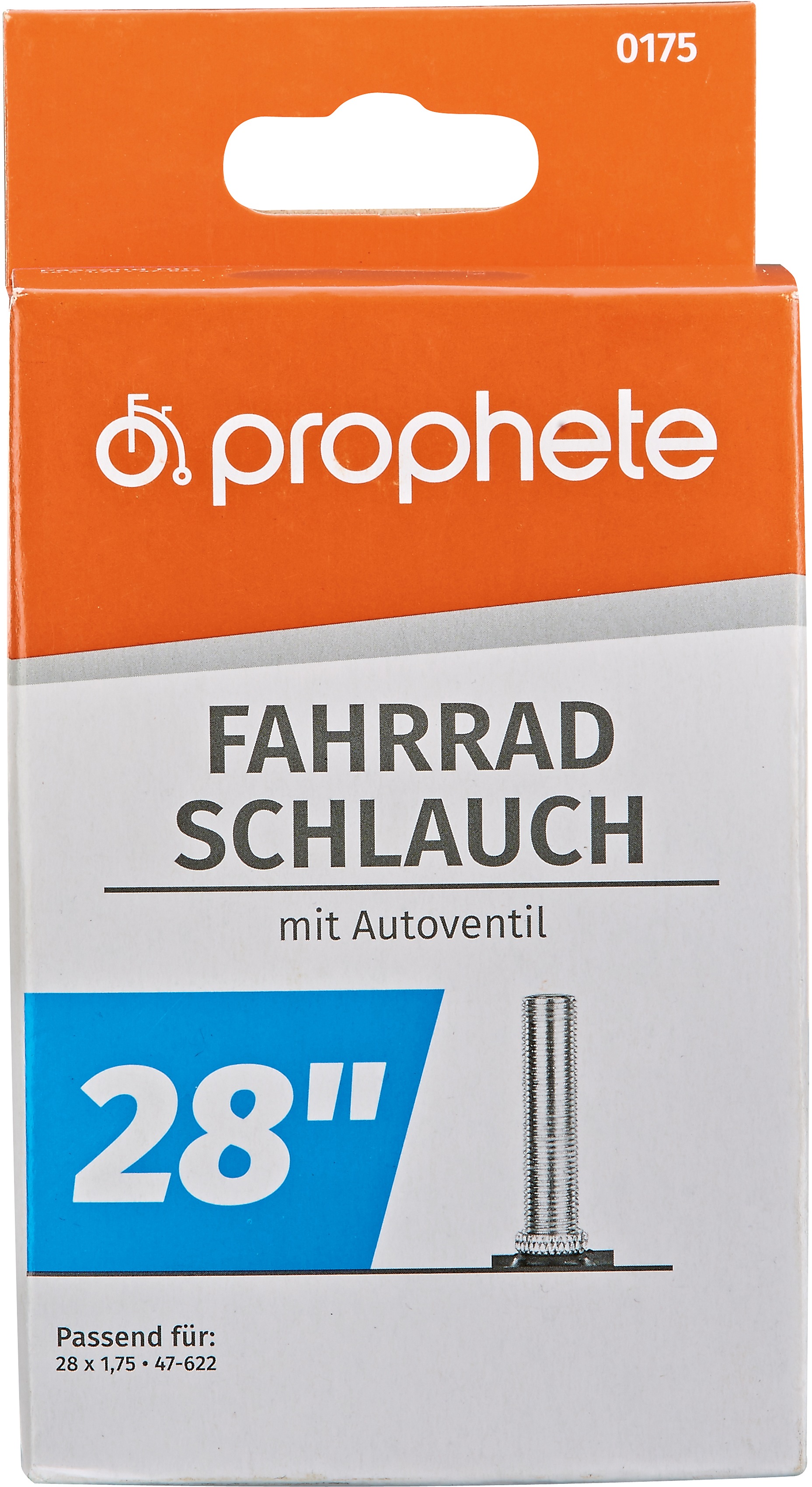 Prophete Fahrradschlauch "für Reifengröße 28""