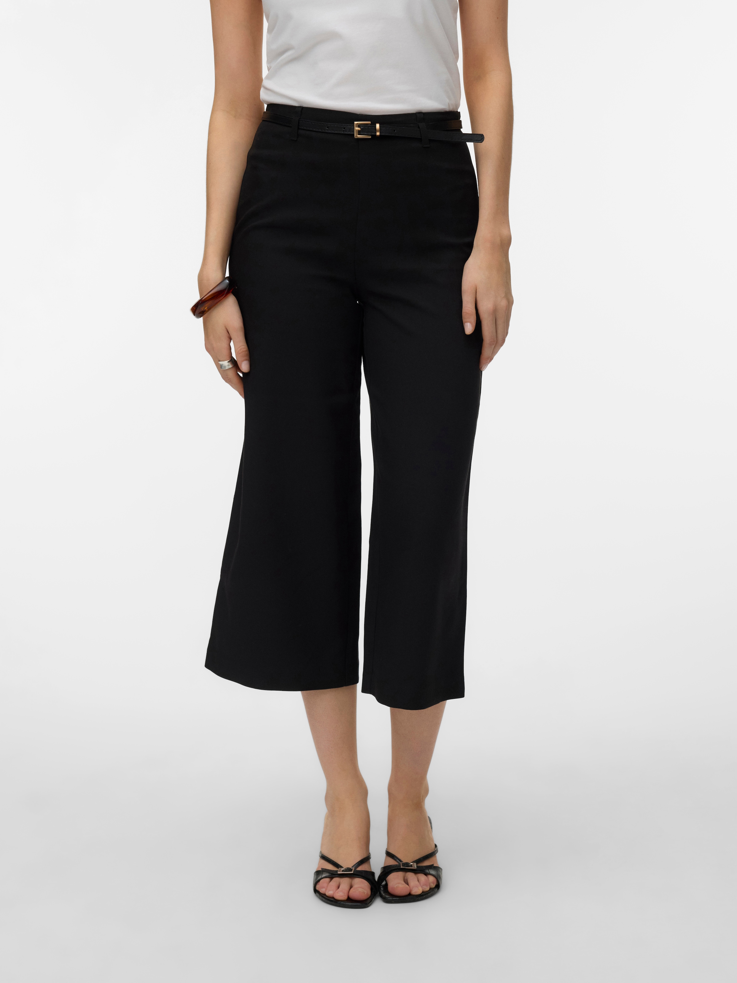 Vero Moda Anzughose "VMELMA HW WIDE CULOTTE BELT PANT NOOS" günstig online kaufen
