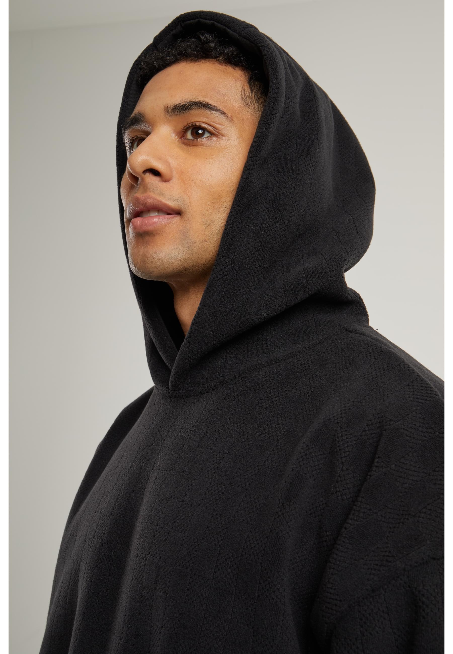 URBAN CLASSICS Kapuzensweatshirt »Urban Classics Jacquard Velvet Oversized Hoody«, (1 tlg.)