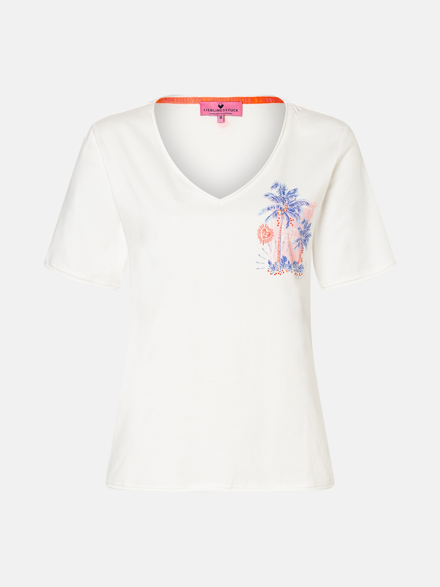 Lieblingsstück T-Shirt »VictoriaL« mit V-Ausschnitt, bedruckt