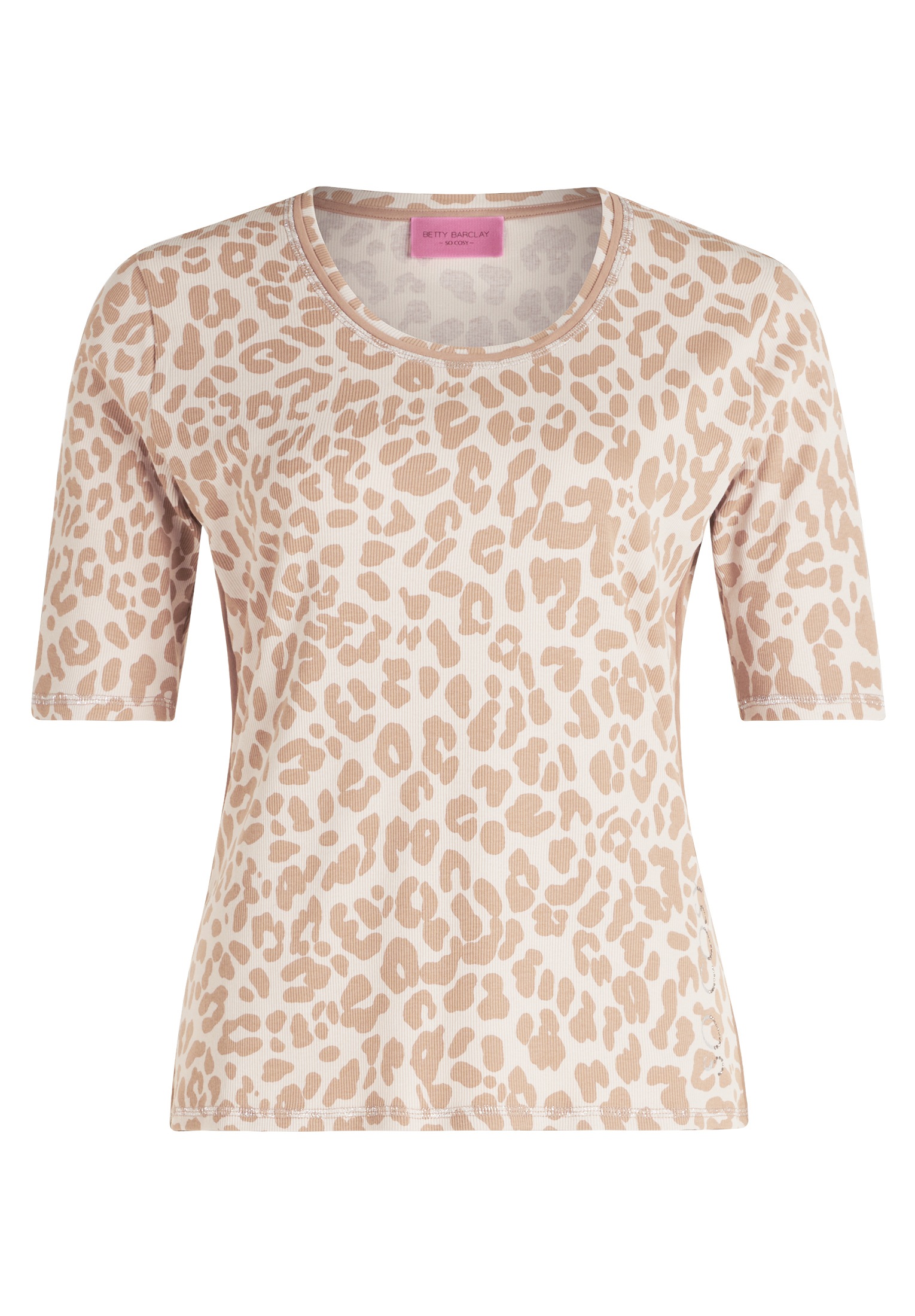 Betty Barclay Kurzarmshirt "Betty Barclay Damen Basic Shirt mit Rippenstruk günstig online kaufen