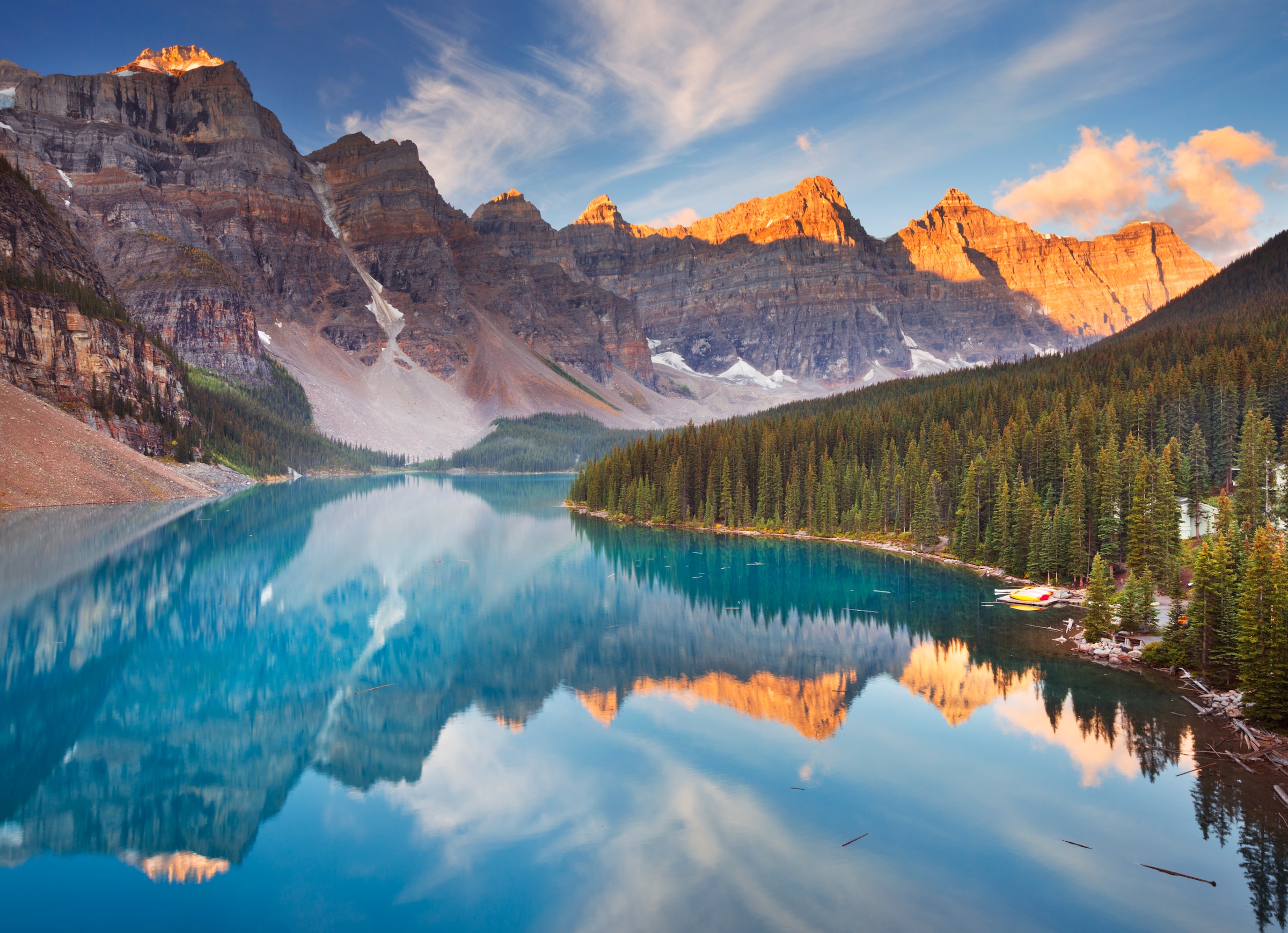 Papermoon Fototapete »Moraine Lake Rocky Mountains« glatt