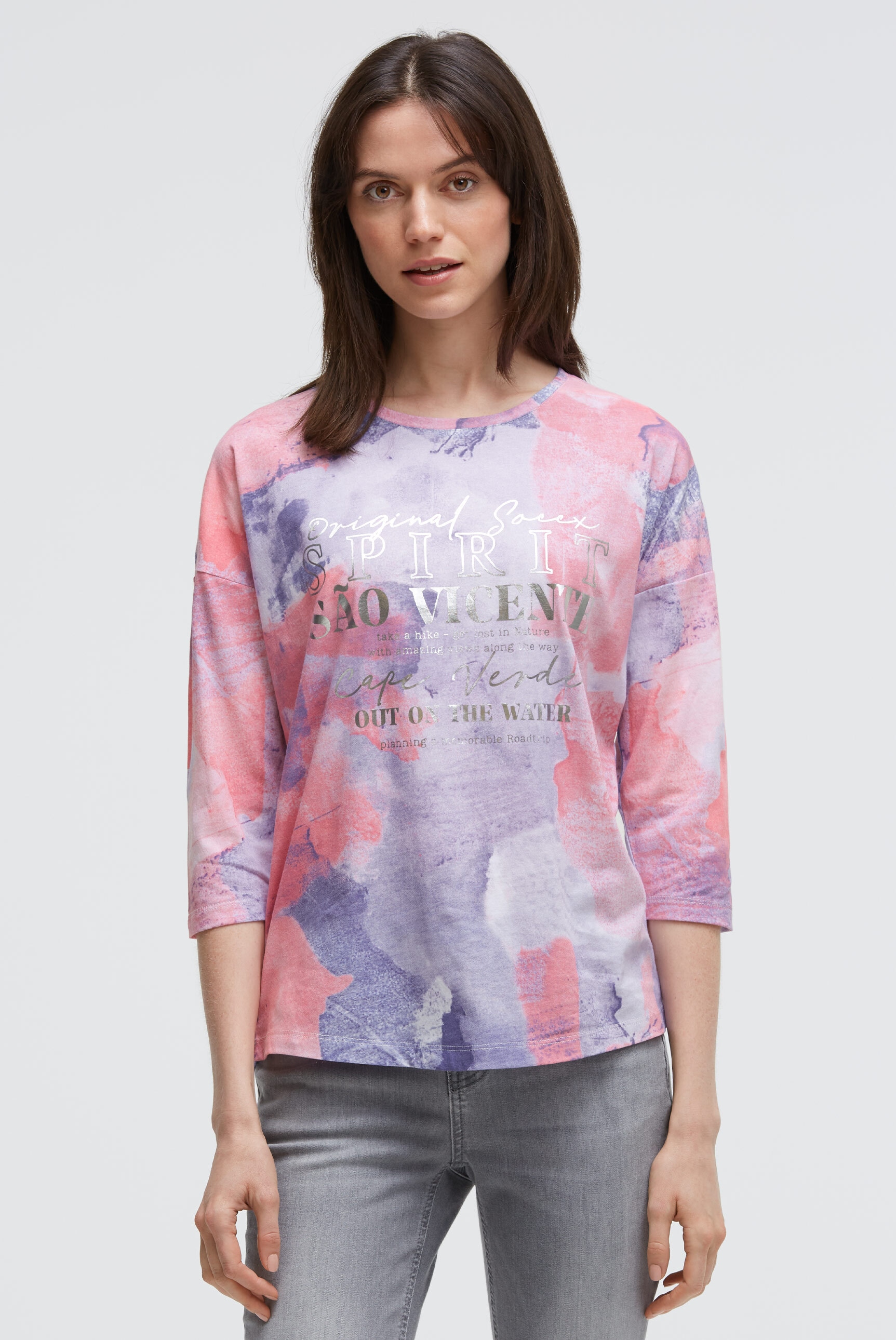 SOCCX Rundhalsshirt aus Baumwolle günstig online kaufen