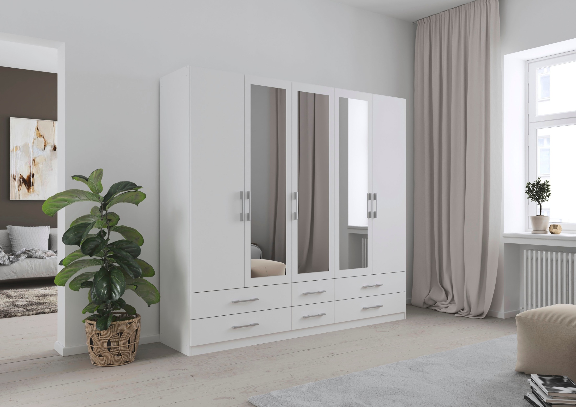 rauch Kleiderschrank "Schrank Garderobe Wäscheschrank HERSBRUCK in 2 Breite günstig online kaufen