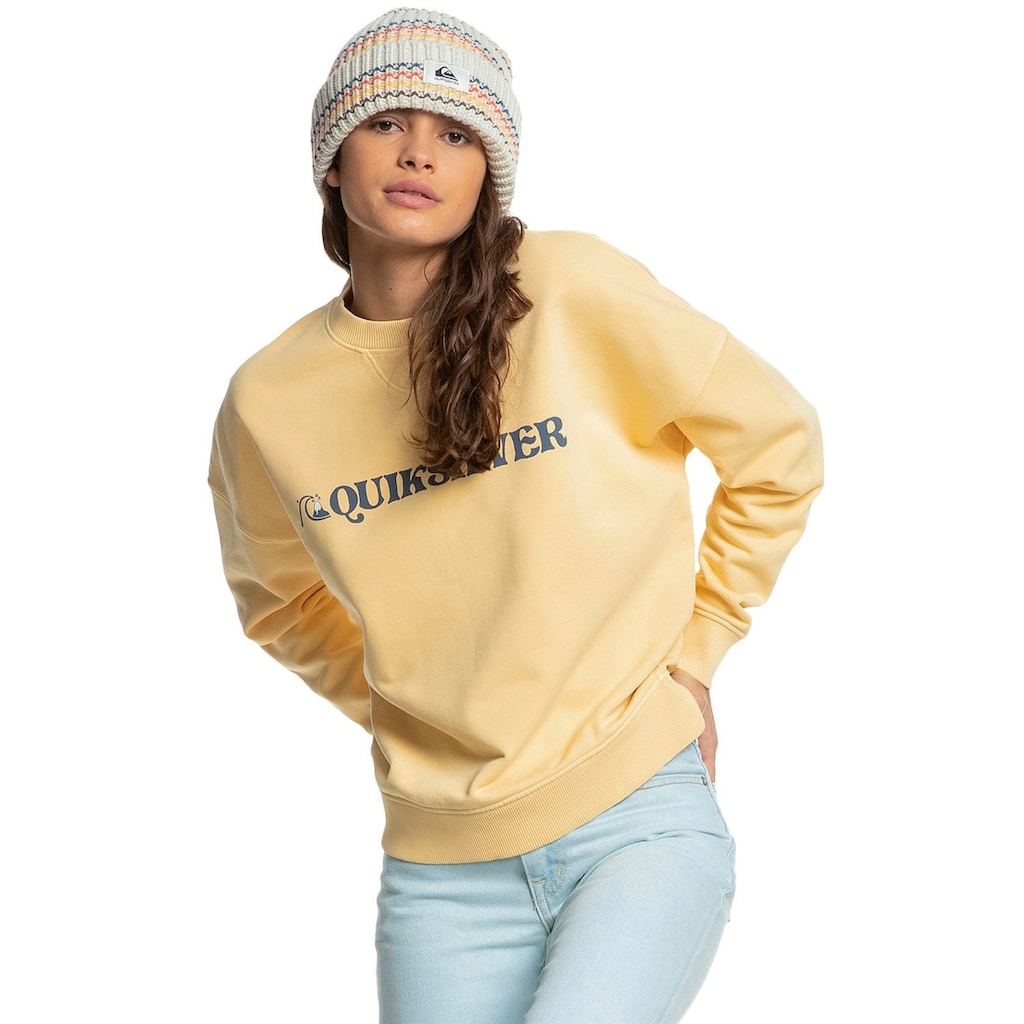 Damenmode Shirts & Sweatshirts Quiksilver Sweatshirt »OVERSIZED CREW« gelb